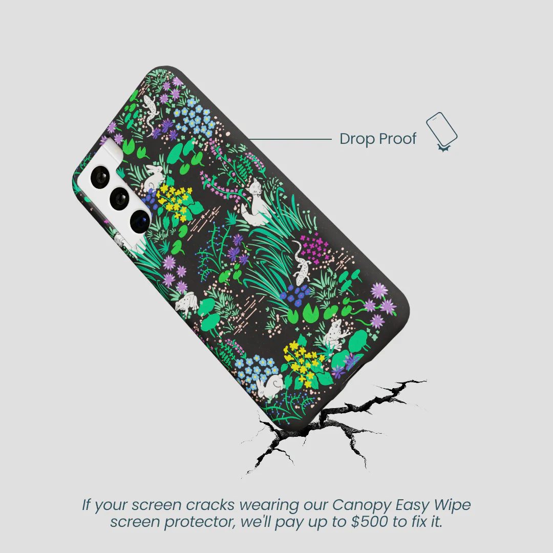 Black Midnight Pond Samsung Galaxy S21 Case - Image 5