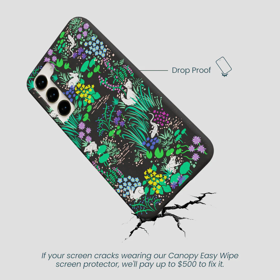 Black Midnight Pond Samsung Galaxy S23+(Plus) Case - Image 5