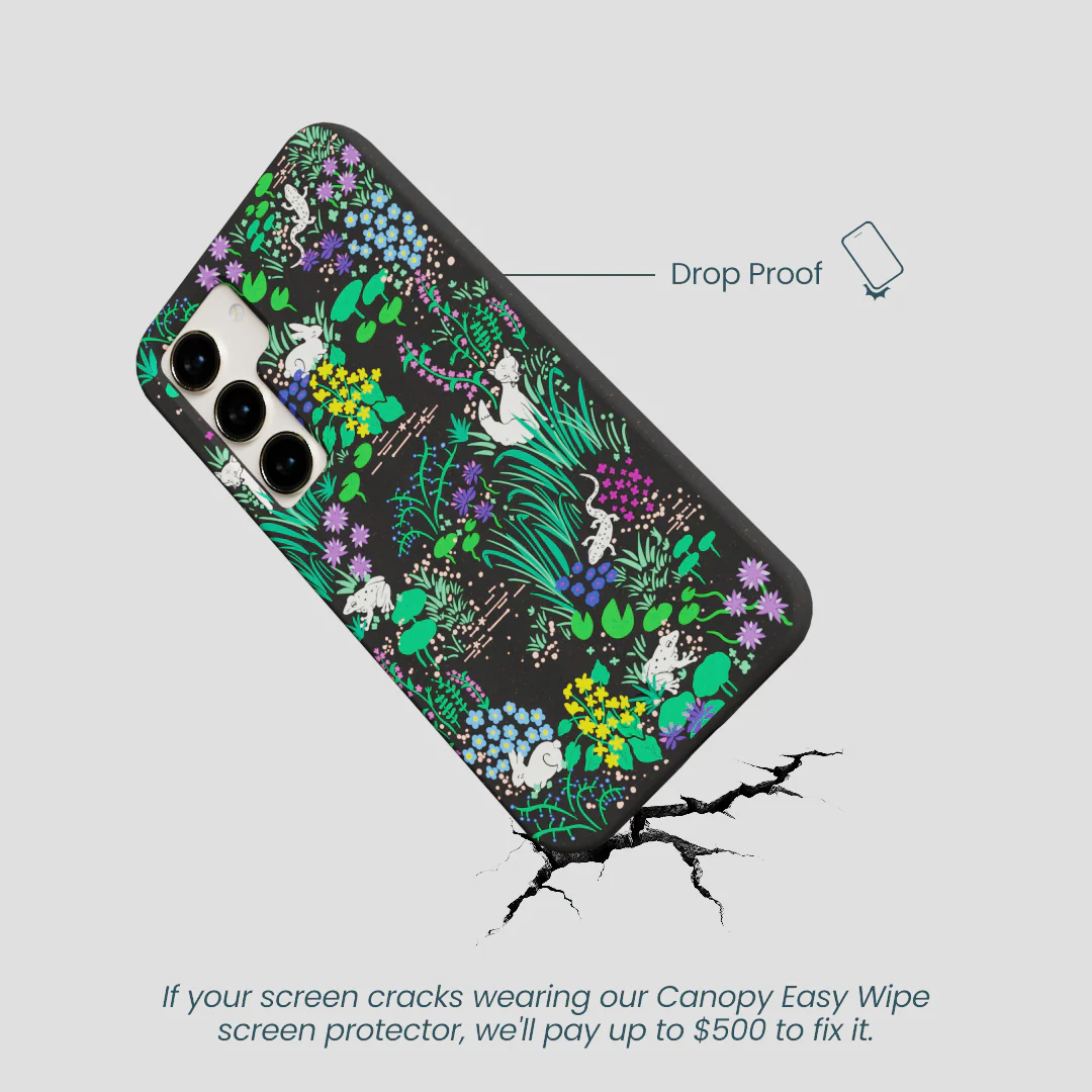 Black Midnight Pond Samsung Galaxy S24 Case - Image 5