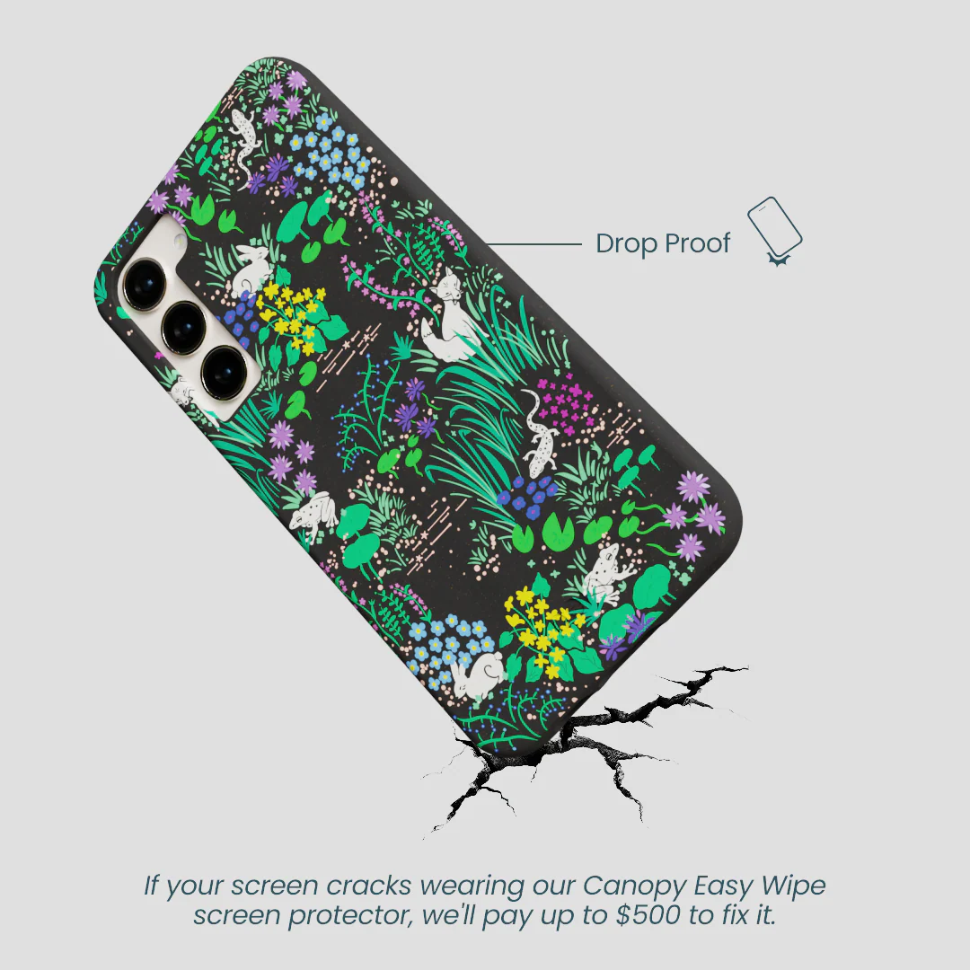 Black Midnight Pond Samsung Galaxy S24+(Plus) Case - Image 5