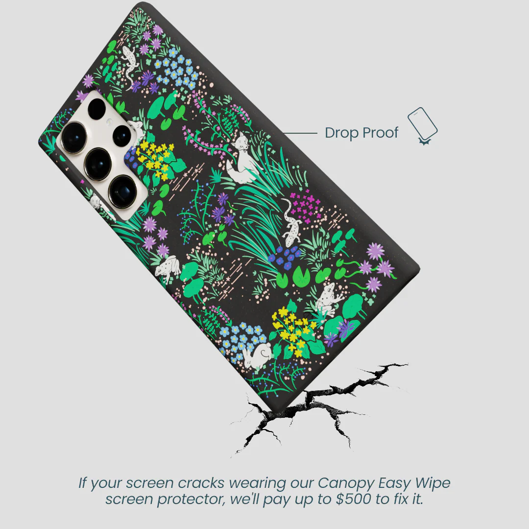 Black Midnight Pond Samsung Galaxy S24 Ultra Case - Image 5