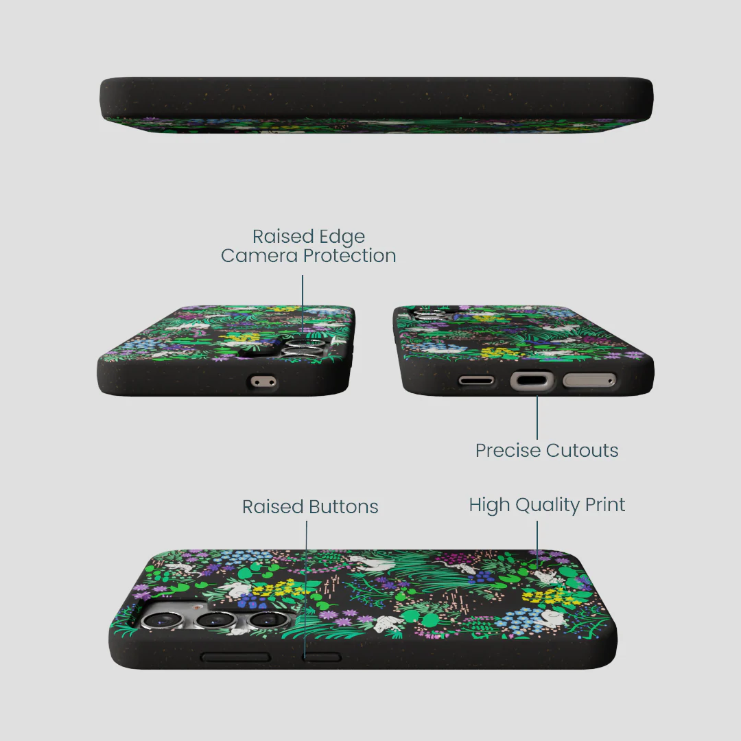 Black Midnight Pond Samsung Galaxy S25 Case - Image 3
