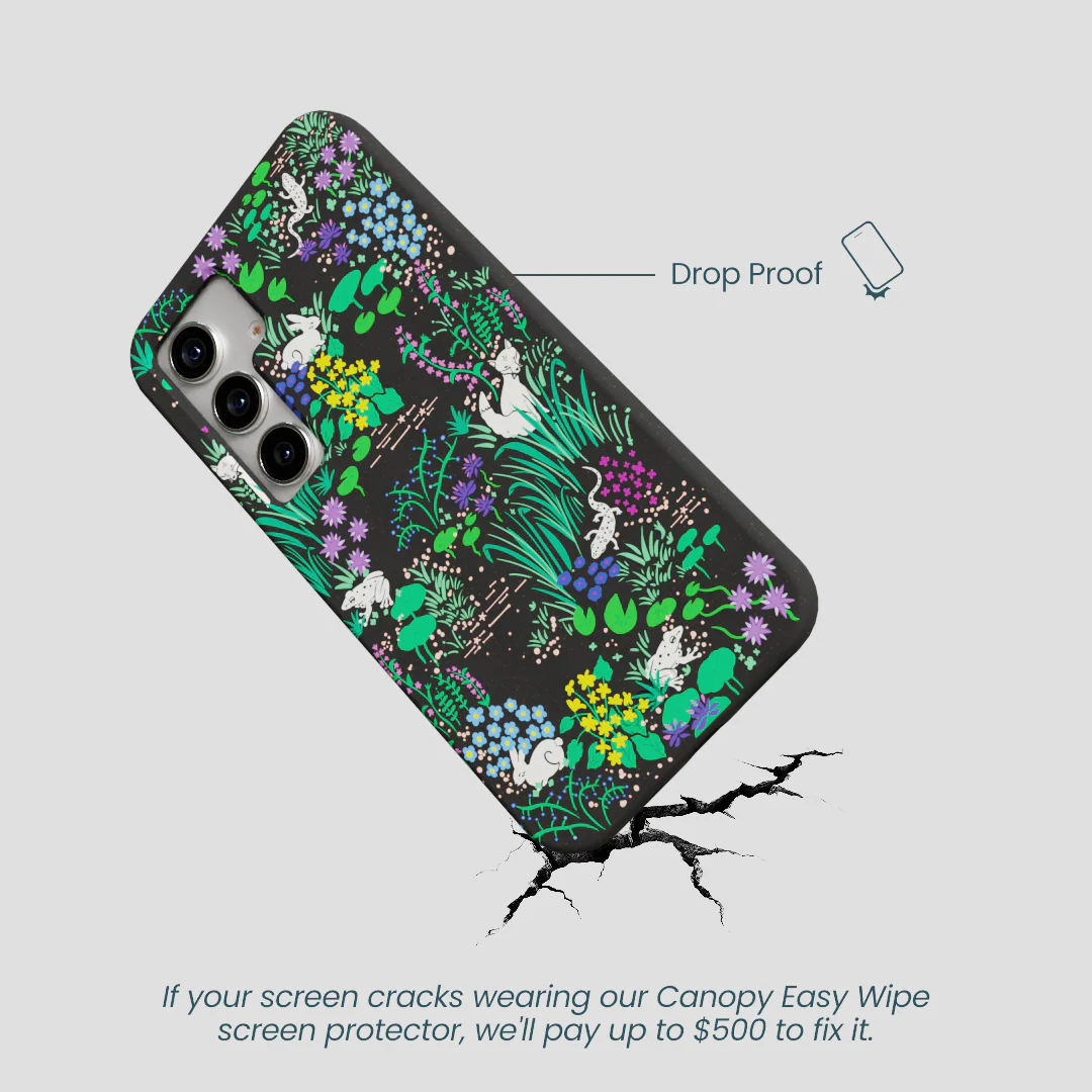 Black Midnight Pond Samsung Galaxy S25 Case - Image 5