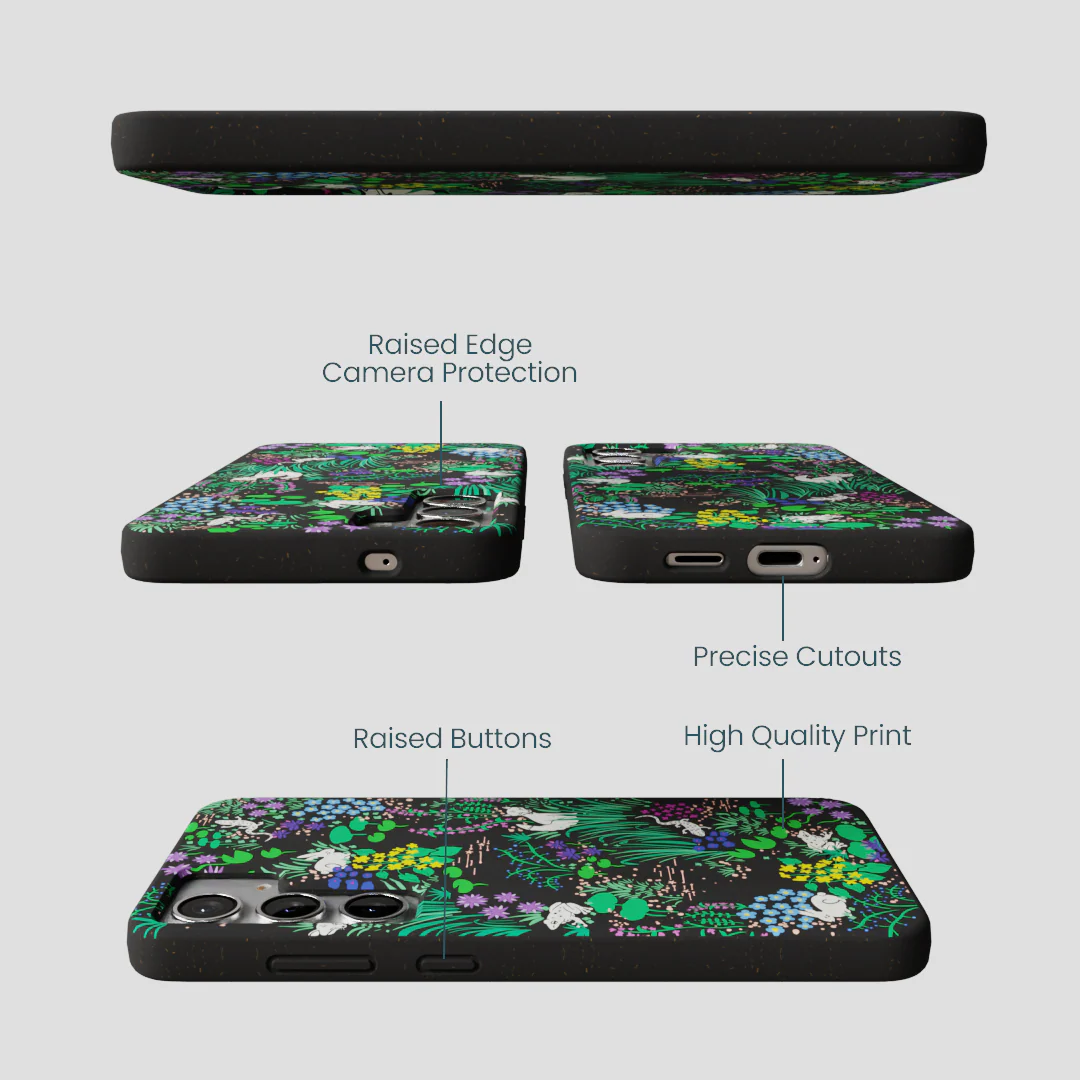 Black Midnight Pond Samsung Galaxy S25+(Plus) Case - Image 3