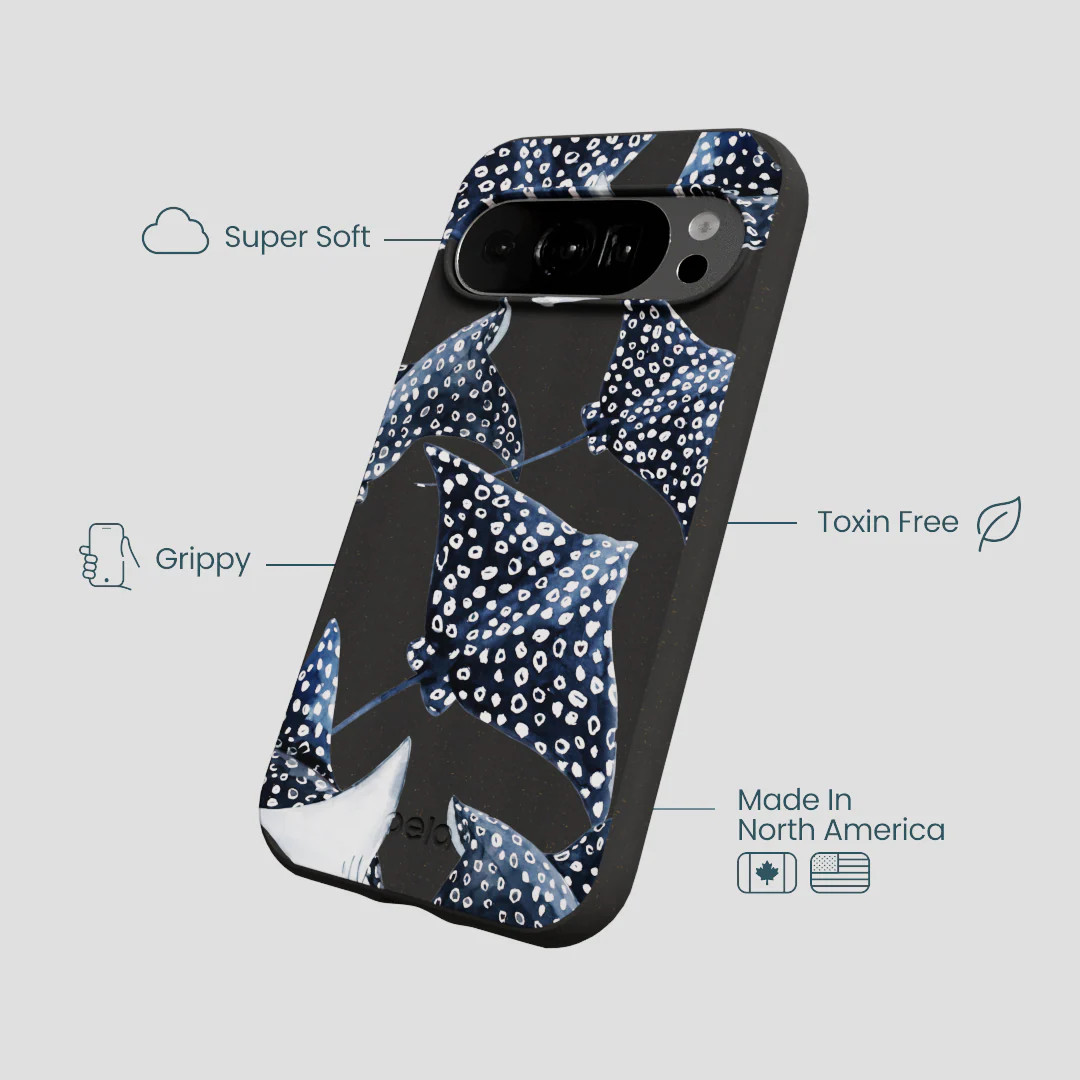 Black Midnight Rays Google Pixel 10/10 Pro Case - Image 4