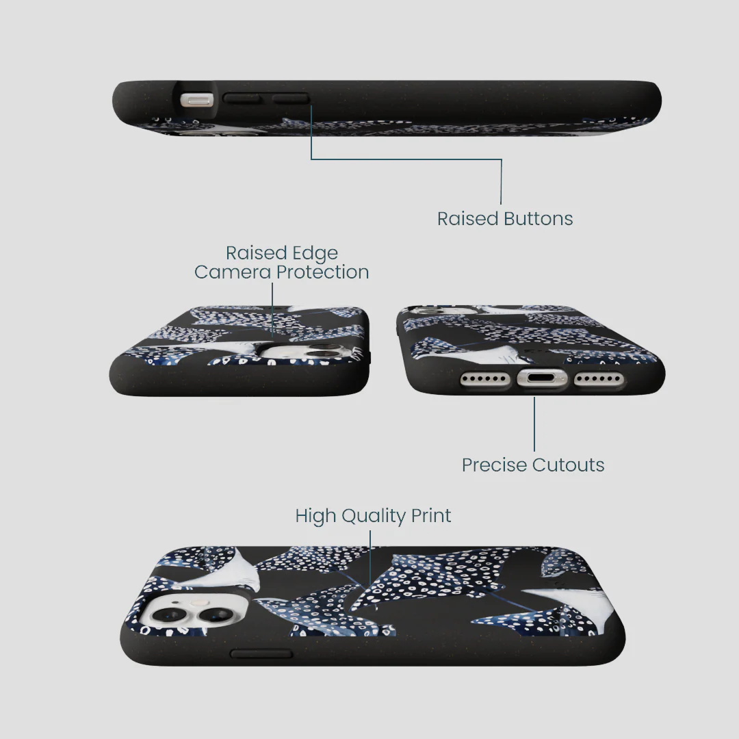 Black Midnight Rays iPhone 11 Case - Image 3