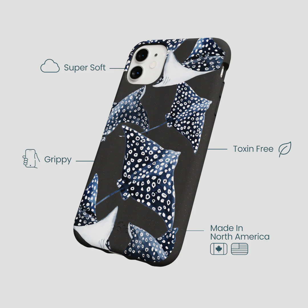 Black Midnight Rays iPhone 11 Case - Image 4