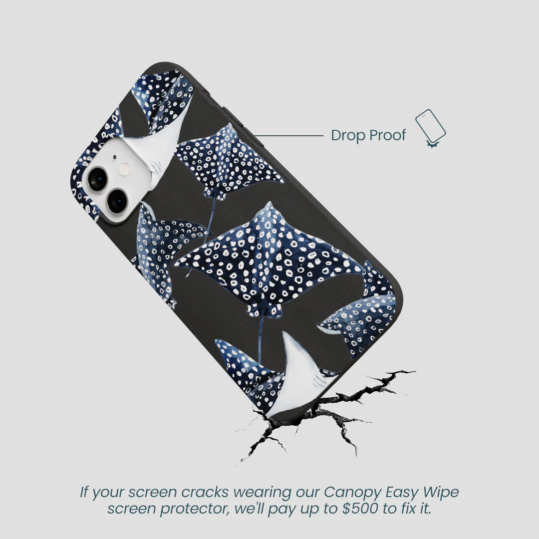 Black Midnight Rays iPhone 12/ iPhone 12 Pro Case - Image 5