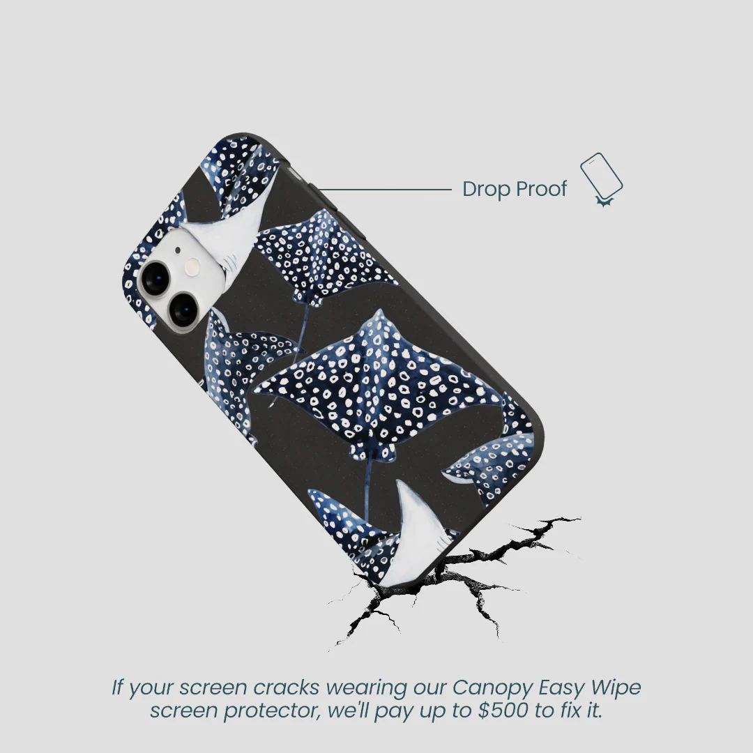Black Midnight Rays iPhone 12 Mini Case - Image 5