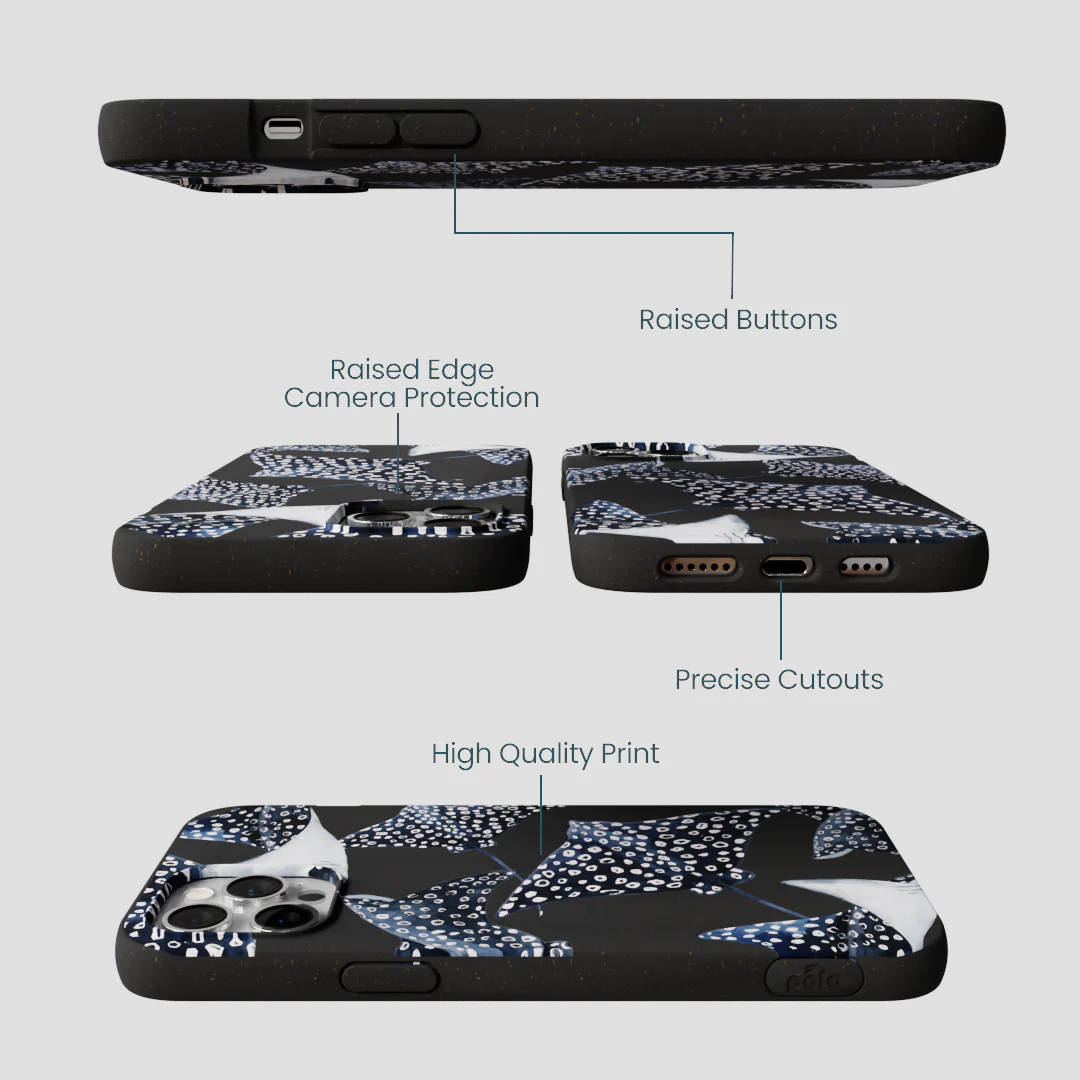 Black Midnight Rays iPhone 12 Pro Max Case - Image 3