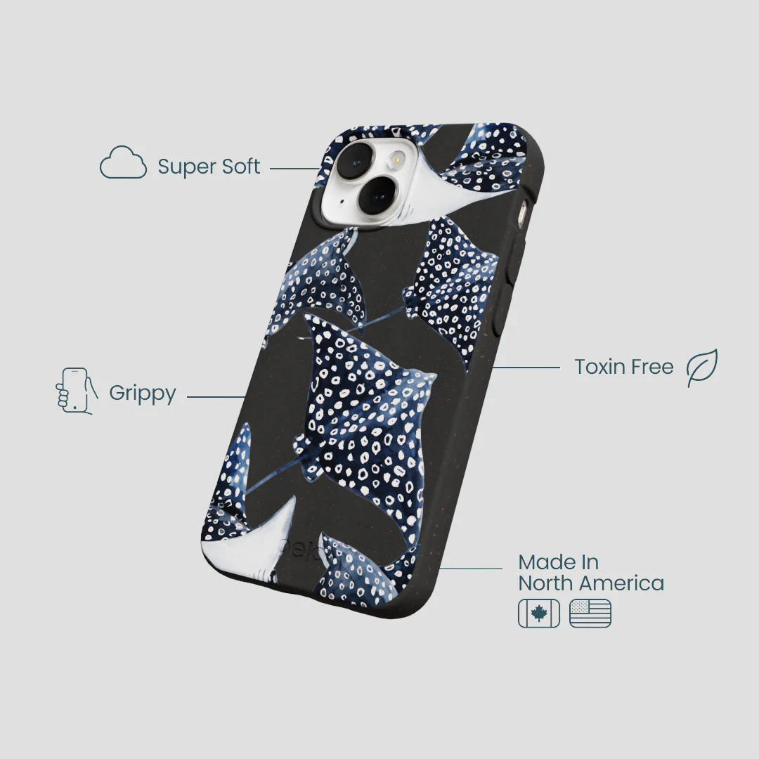 Black Midnight Rays iPhone 13 Mini Case - Image 4