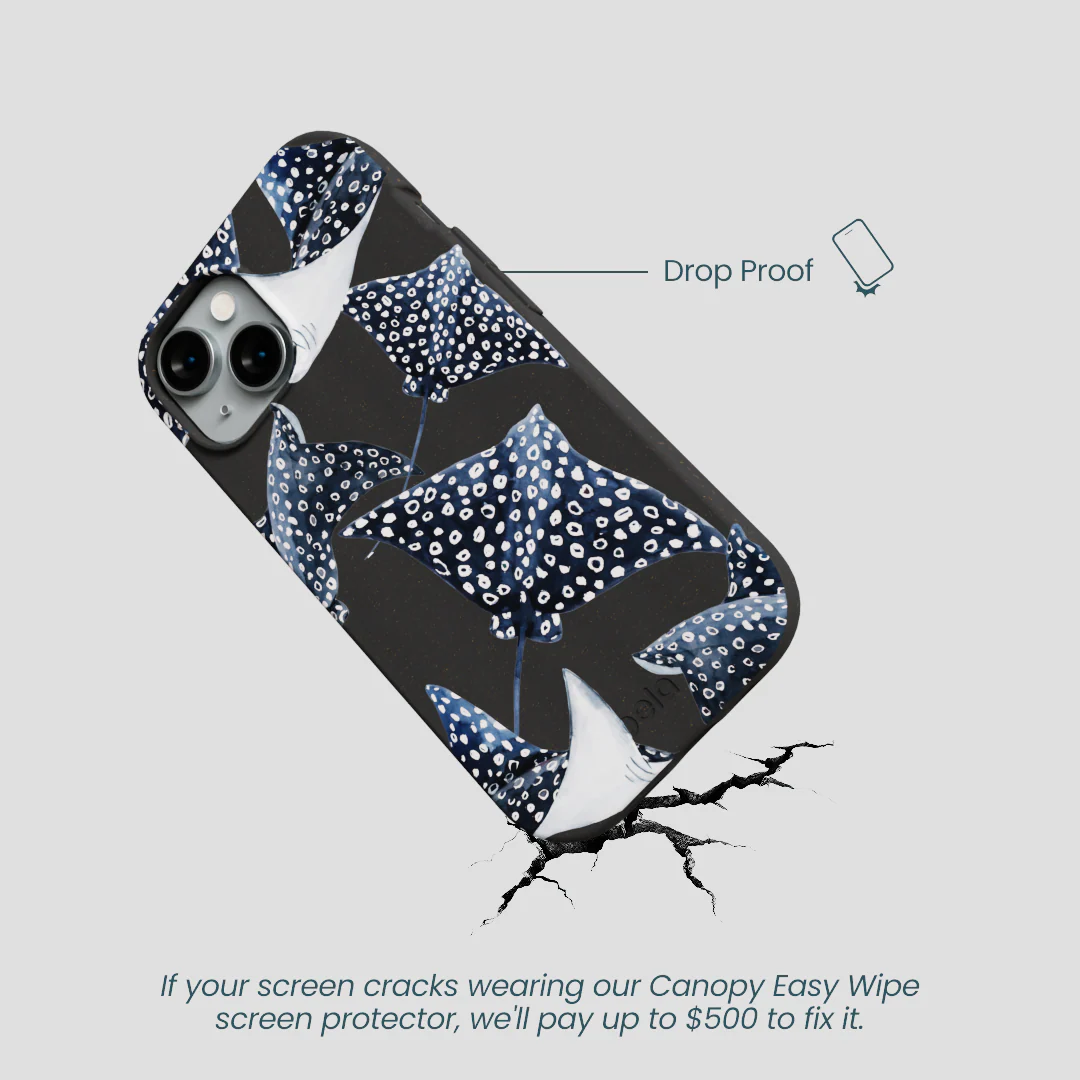 Black Midnight Rays iPhone 14 Case - Image 5