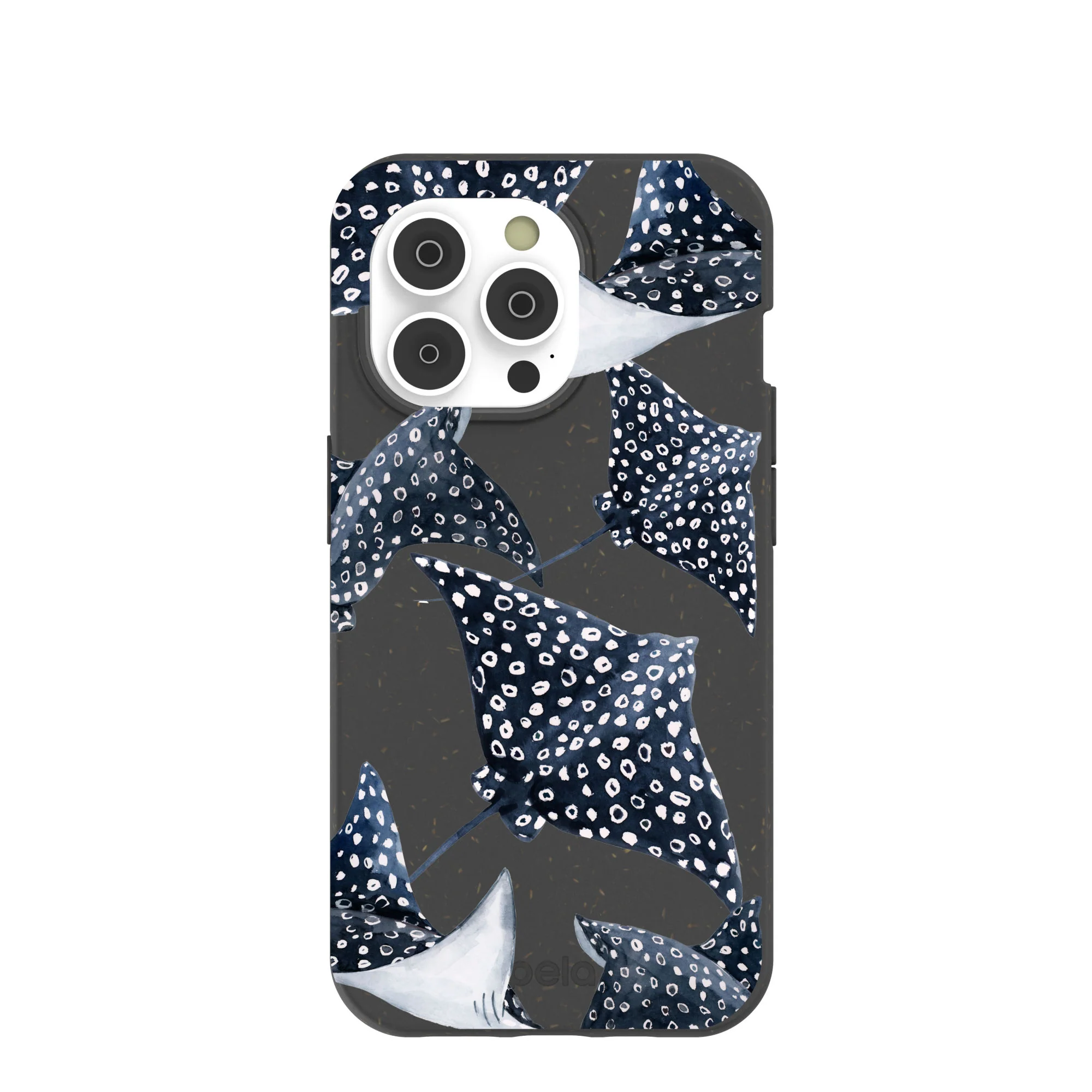 Black Midnight Rays iPhone 14 Pro Case