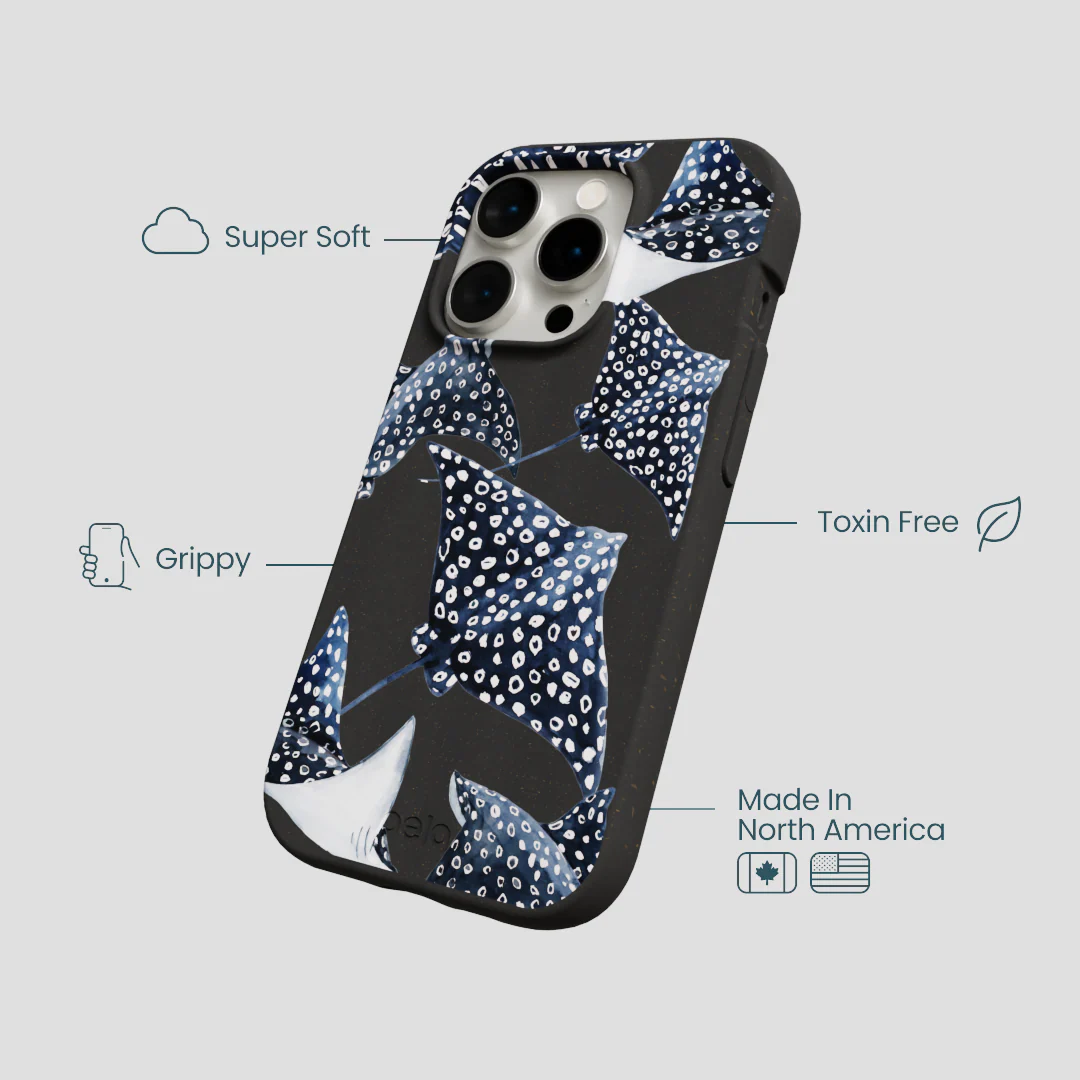 Black Midnight Rays iPhone 14 Pro Case - Image 4