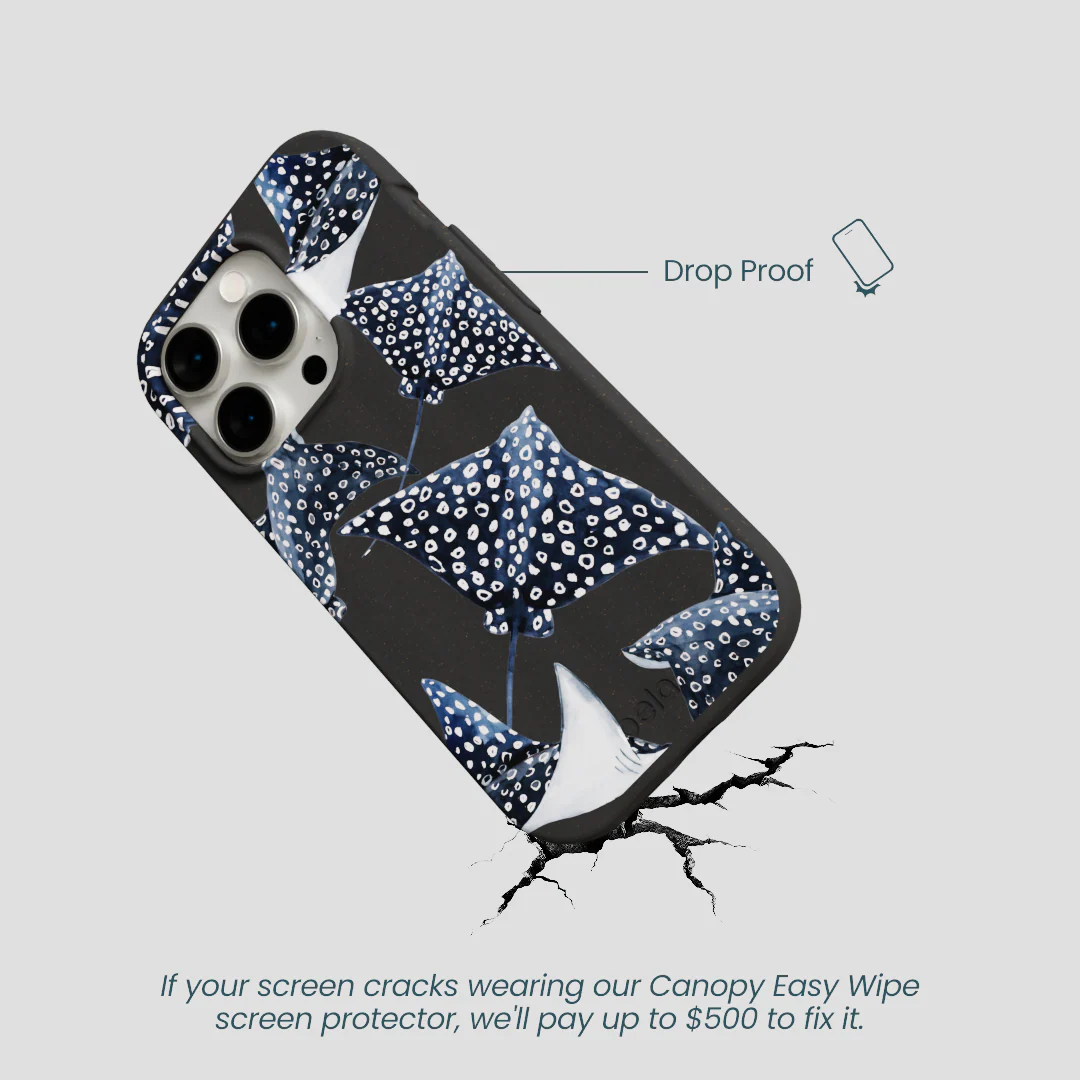 Black Midnight Rays iPhone 14 Pro Case - Image 5