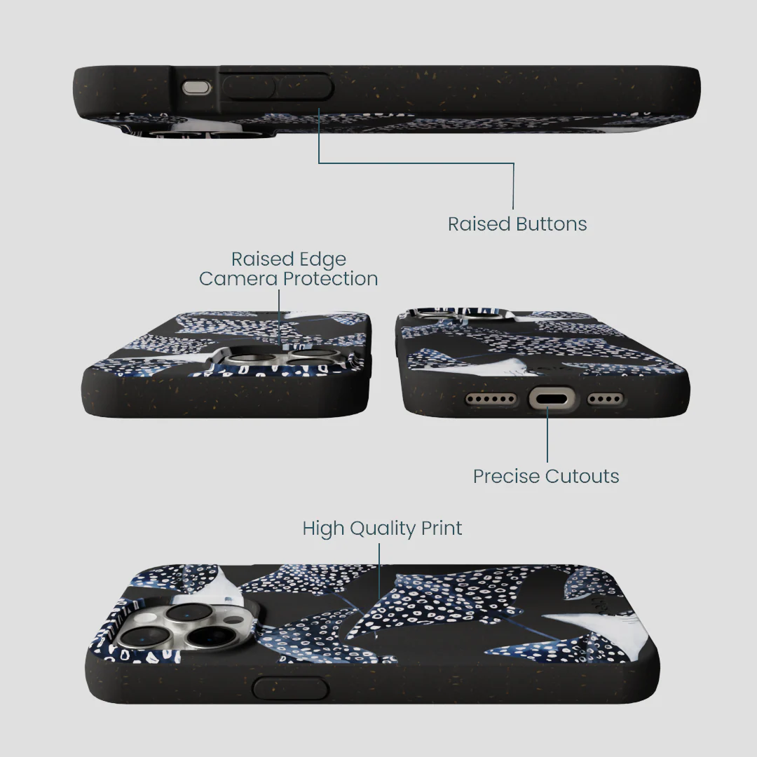 Black Midnight Rays iPhone 14 Pro Max Case - Image 3