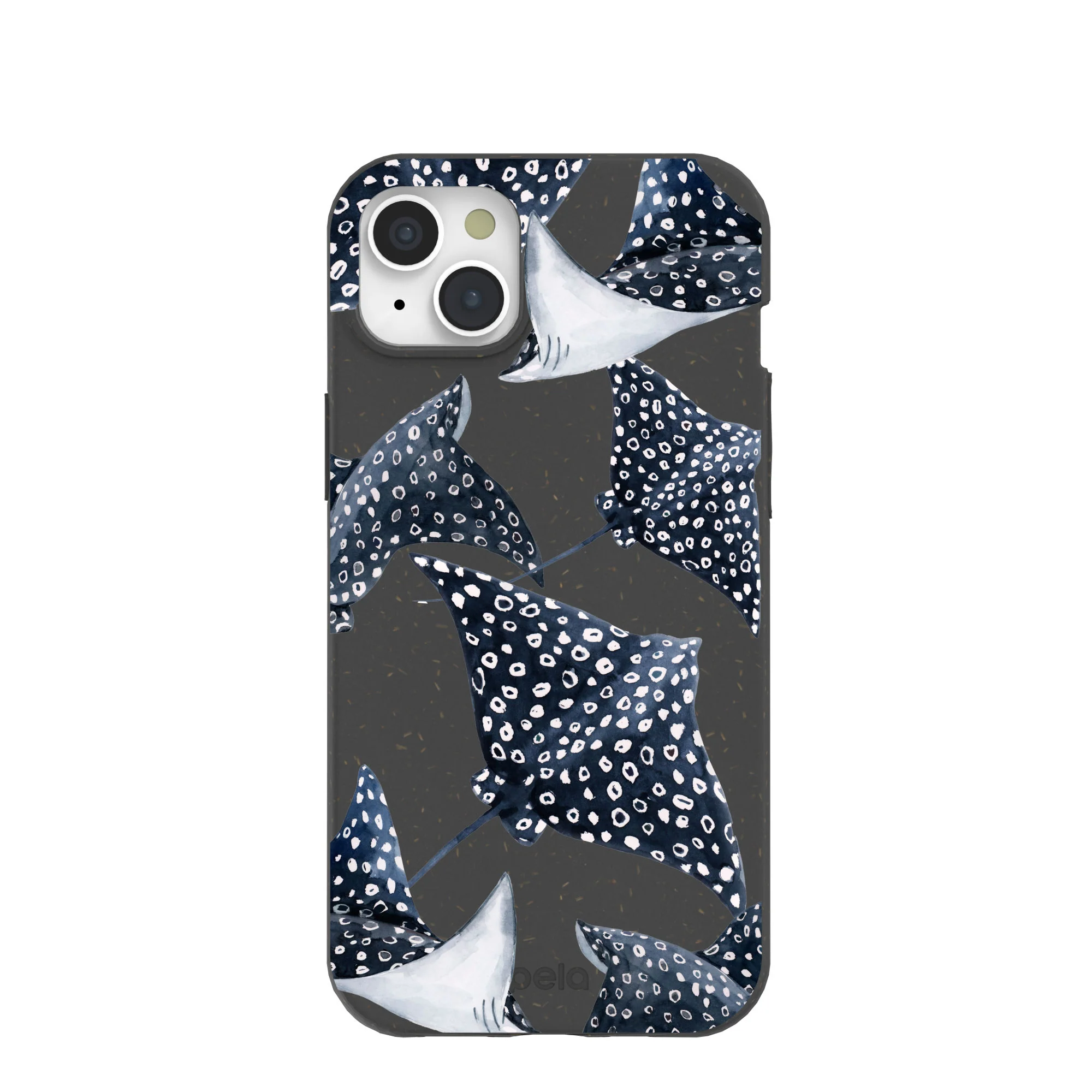 Black Midnight Rays iPhone 15 Plus Case