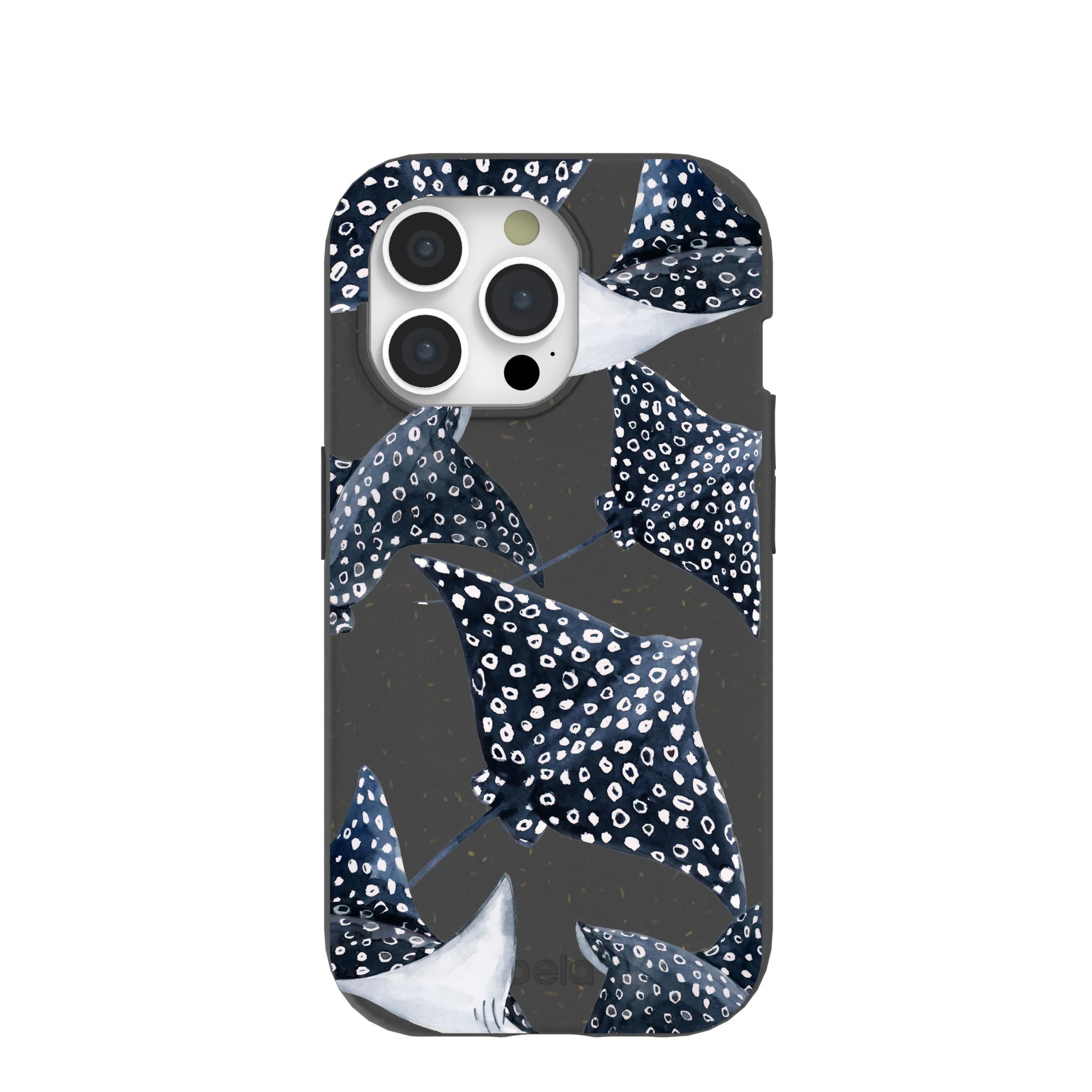 Black Midnight Rays iPhone 15 Pro Case