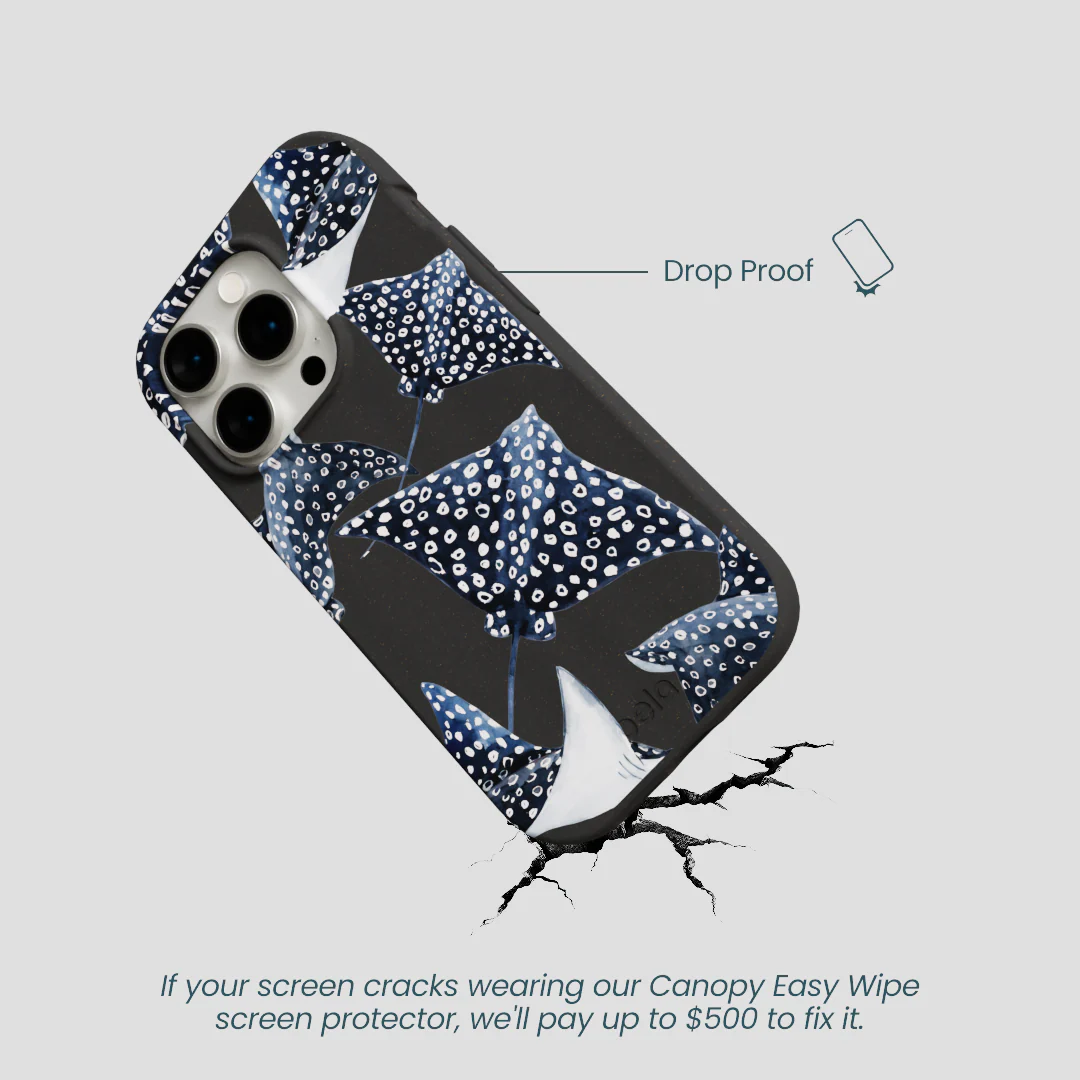 Black Midnight Rays iPhone 15 Pro Case - Image 5