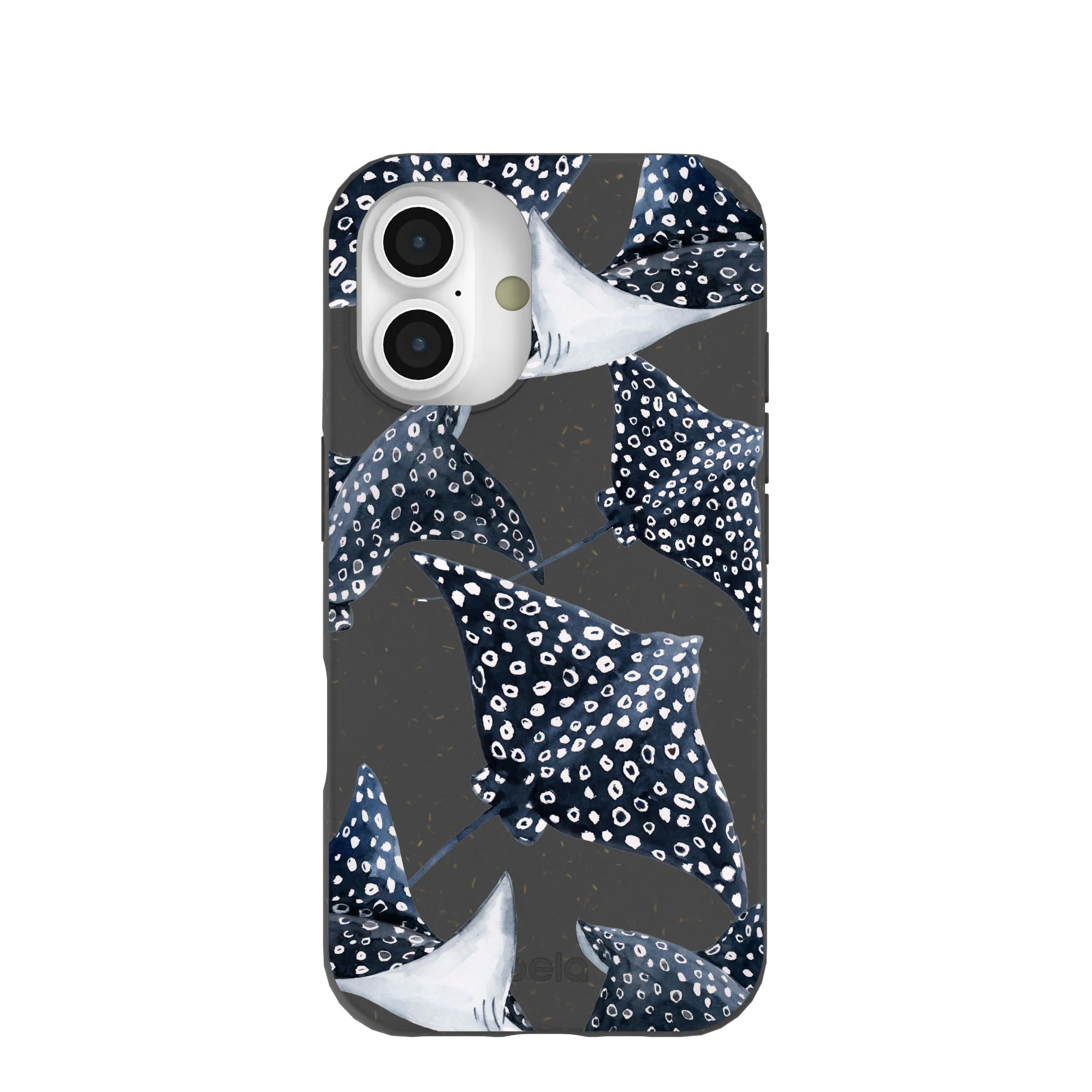 Black Midnight Rays iPhone 16 Case