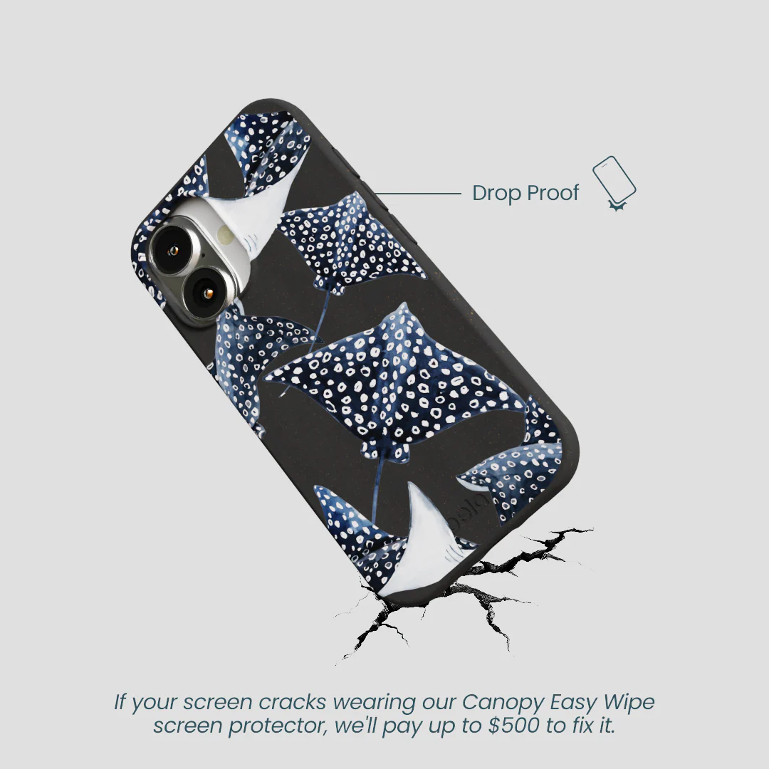 Black Midnight Rays iPhone 16 Case - Image 5