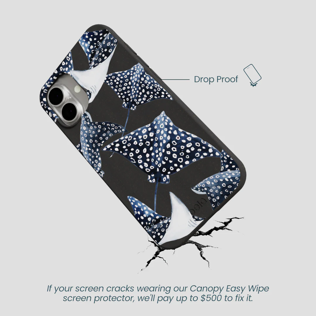 Black Midnight Rays iPhone 16 Plus Case - Image 5
