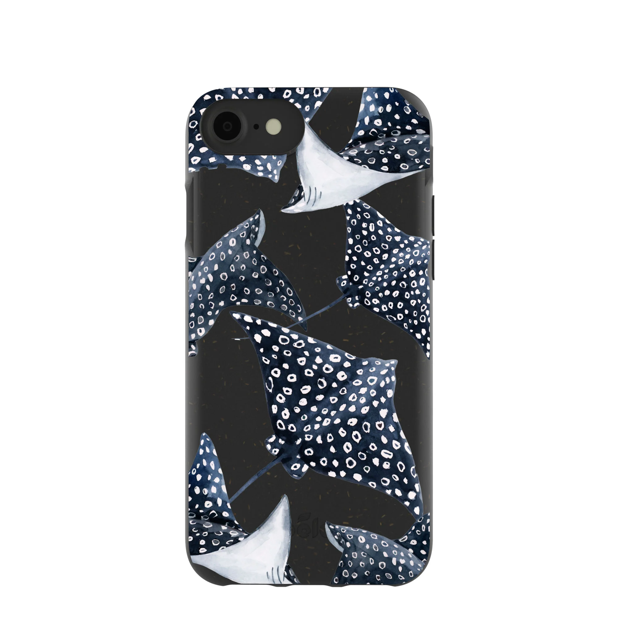Black Midnight Rays iPhone 6/6s/7/8/SE Case