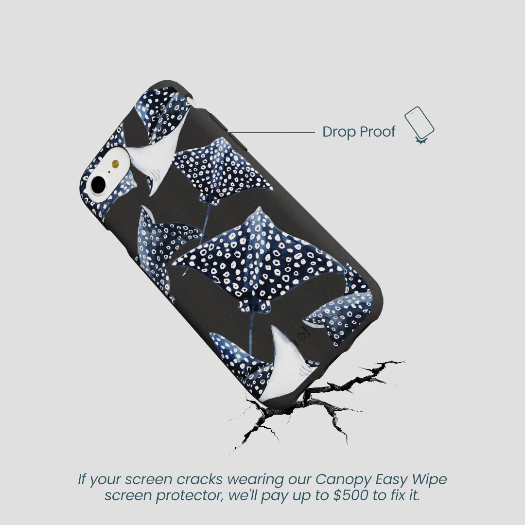 Black Midnight Rays iPhone 6/6s/7/8/SE Case - Image 5