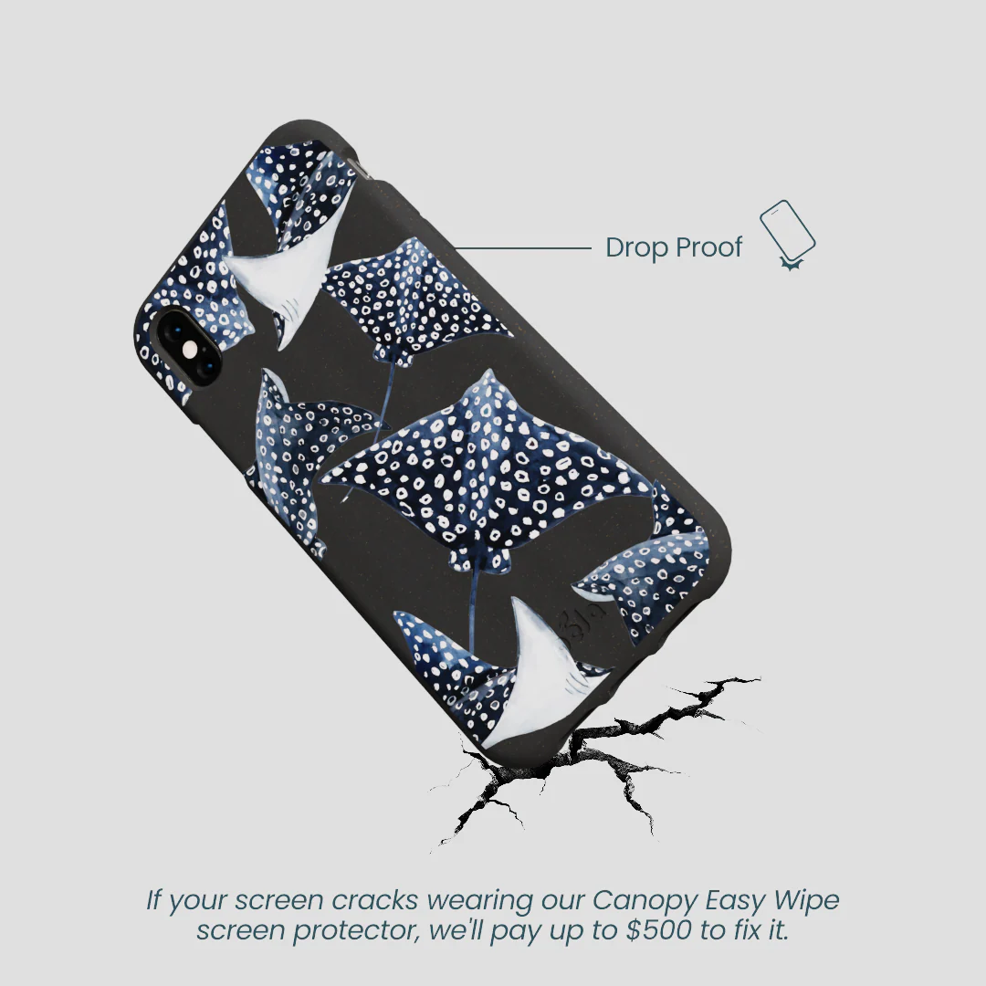 Black Midnight Rays iPhone XR Case - Image 5