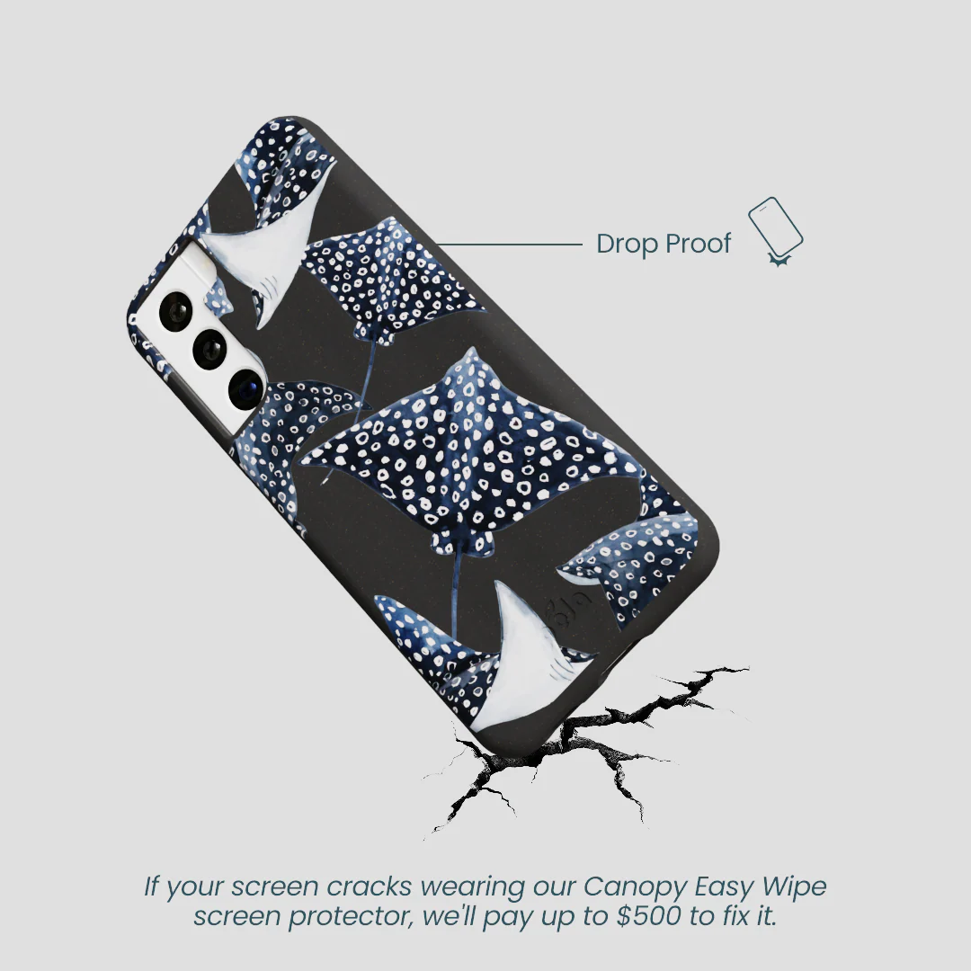 Black Midnight Rays Samsung Galaxy S22 Case - Image 5