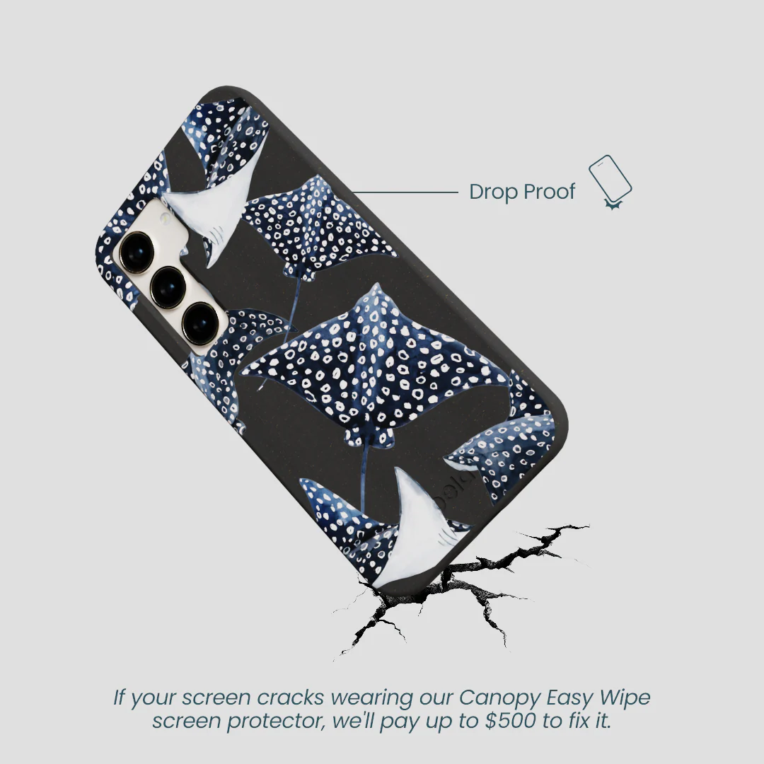 Black Midnight Rays Samsung Galaxy S24 Case - Image 5