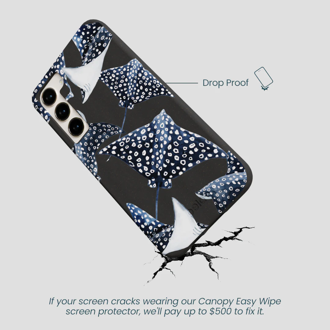 Black Midnight Rays Samsung Galaxy S24+(Plus) Case - Image 5