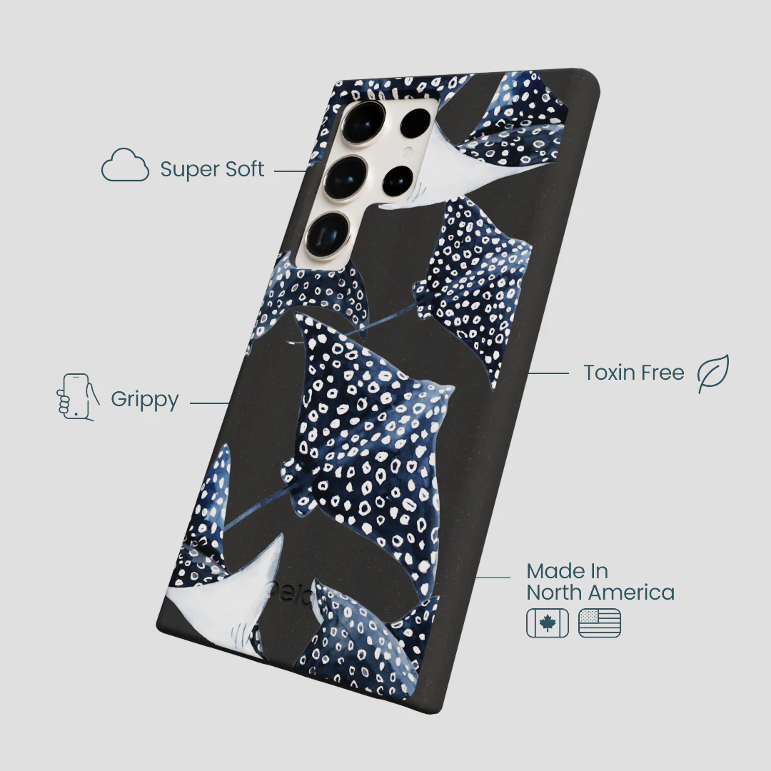 Black Midnight Rays Samsung Galaxy S24 Ultra Case - Image 4