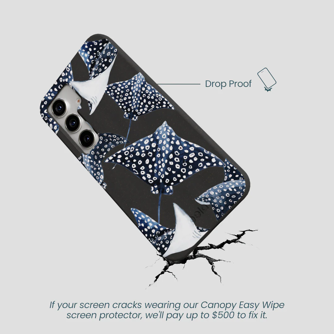 Black Midnight Rays Samsung Galaxy S25 Case - Image 5