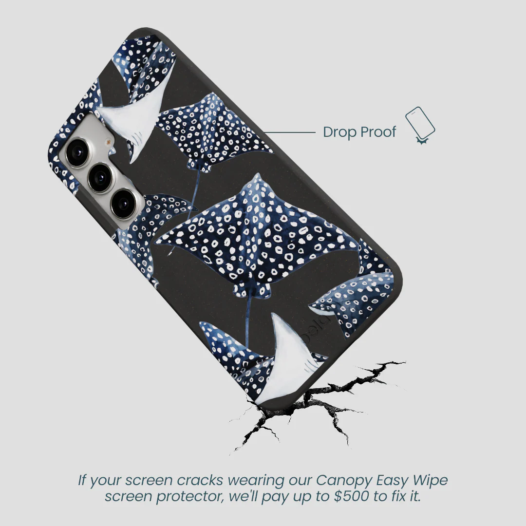 Black Midnight Rays Samsung Galaxy S25+(Plus) Case - Image 5