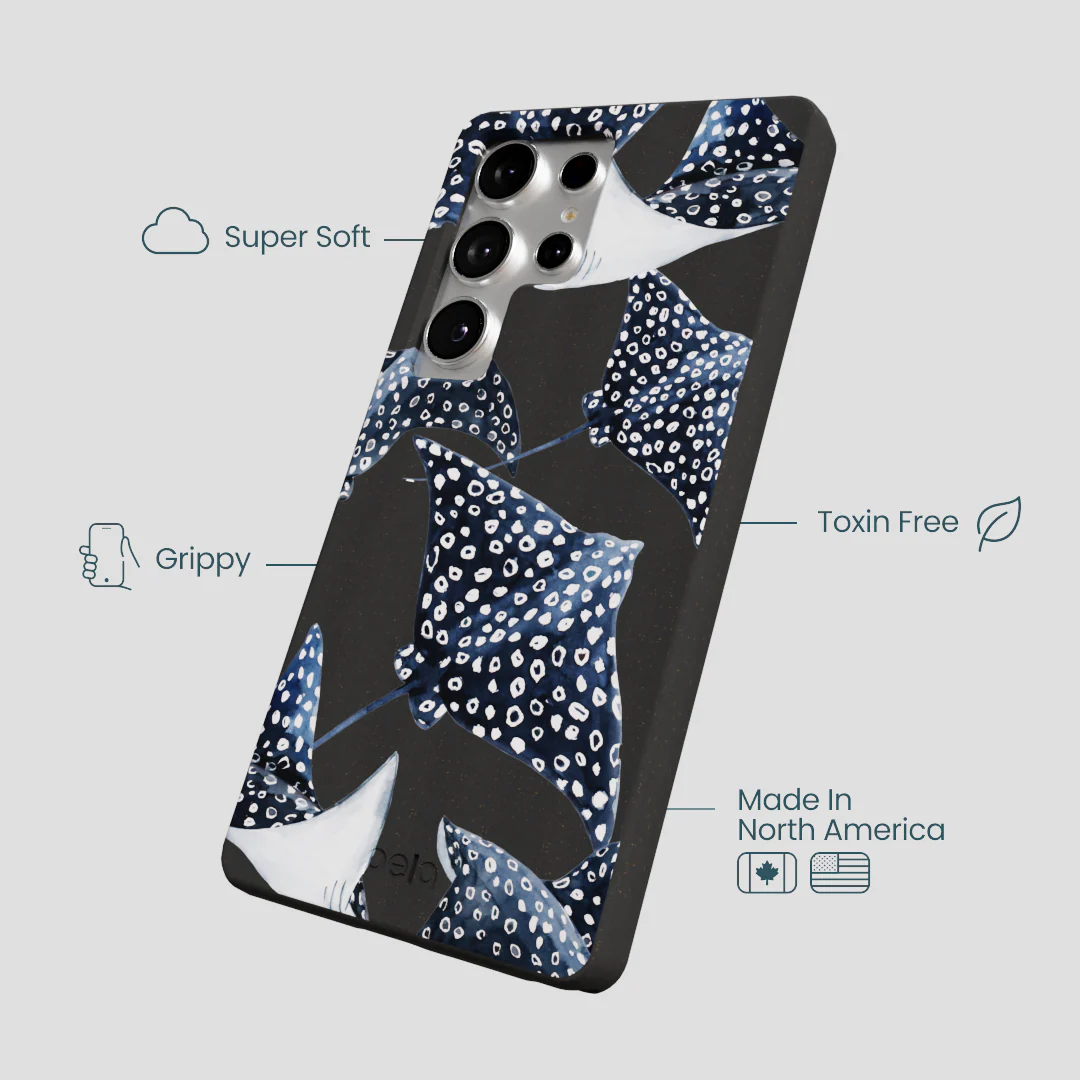 Black Midnight Rays Samsung Galaxy S25 Ultra Case - Image 4