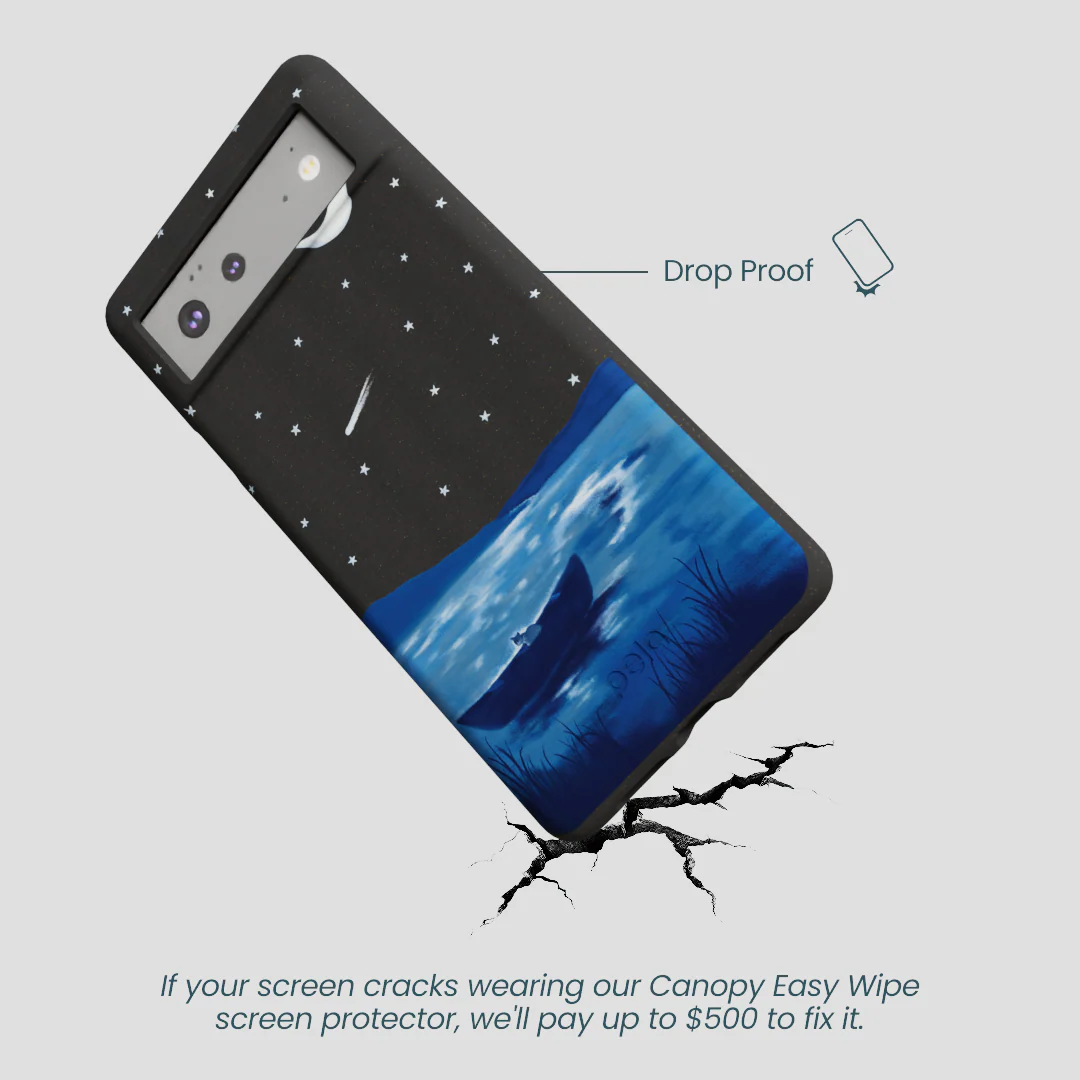 Black Moonlight Lake Google Pixel 6 Case - Image 5