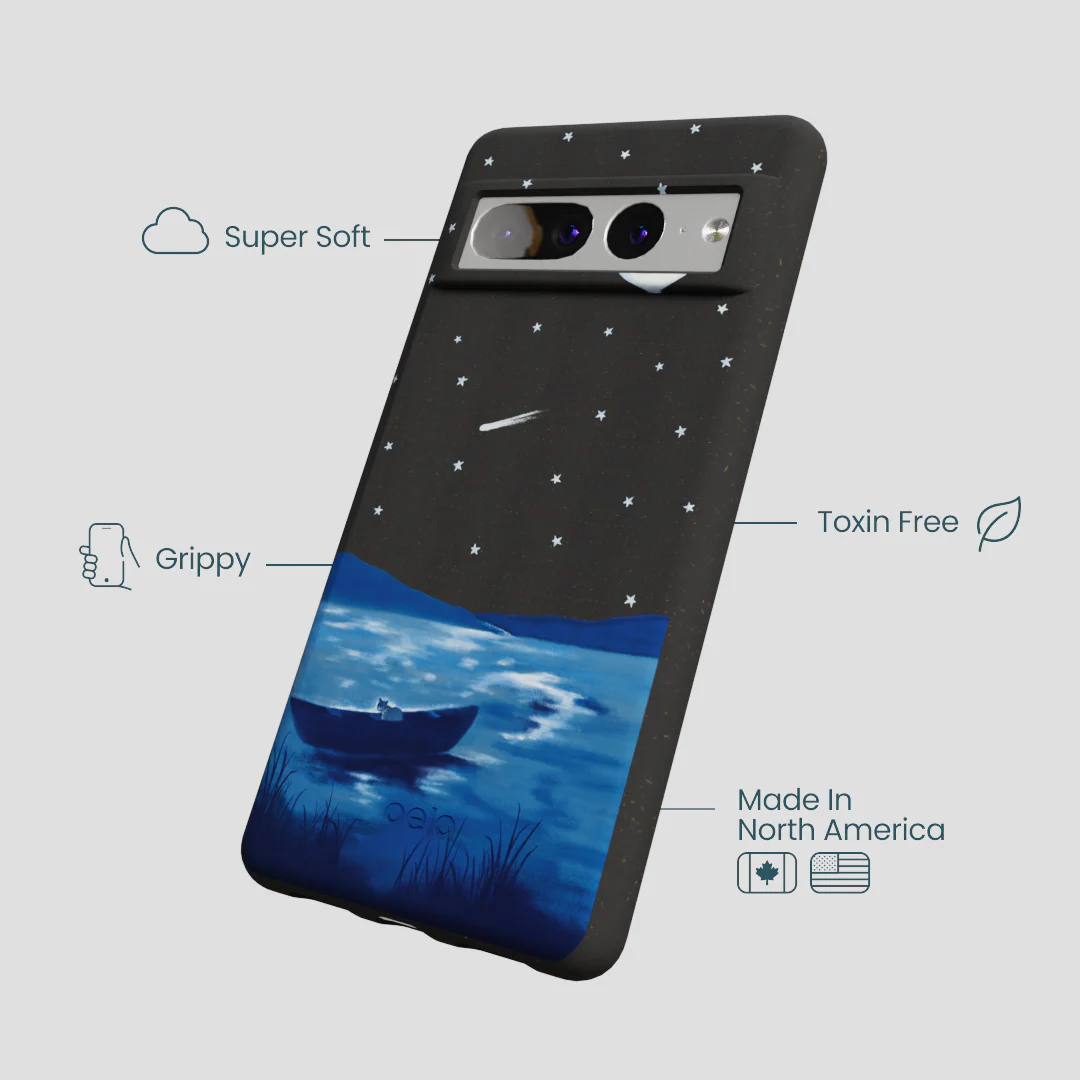 Black Moonlight Lake Google Pixel 7 Pro Case - Image 4