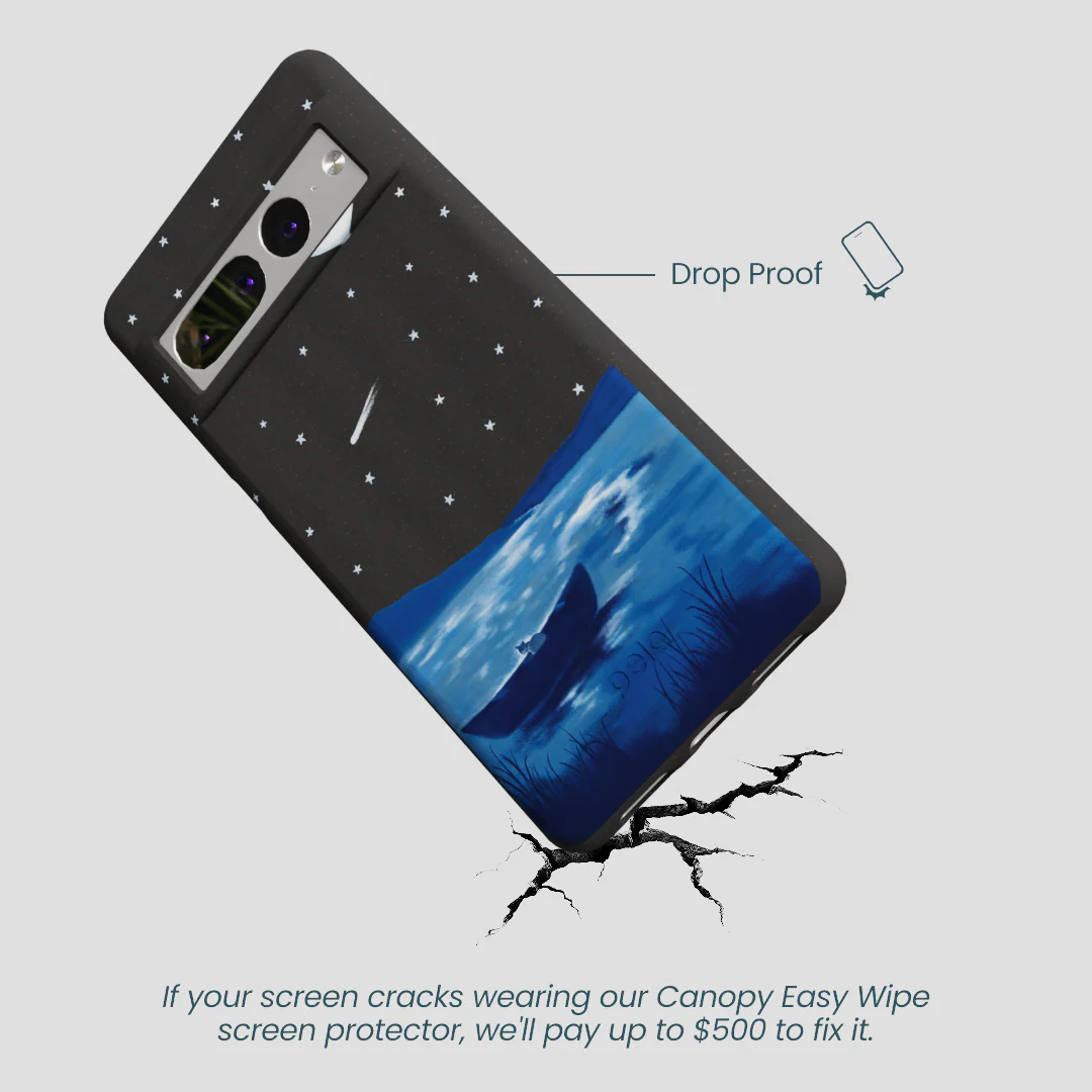 Black Moonlight Lake Google Pixel 7 Pro Case - Image 5
