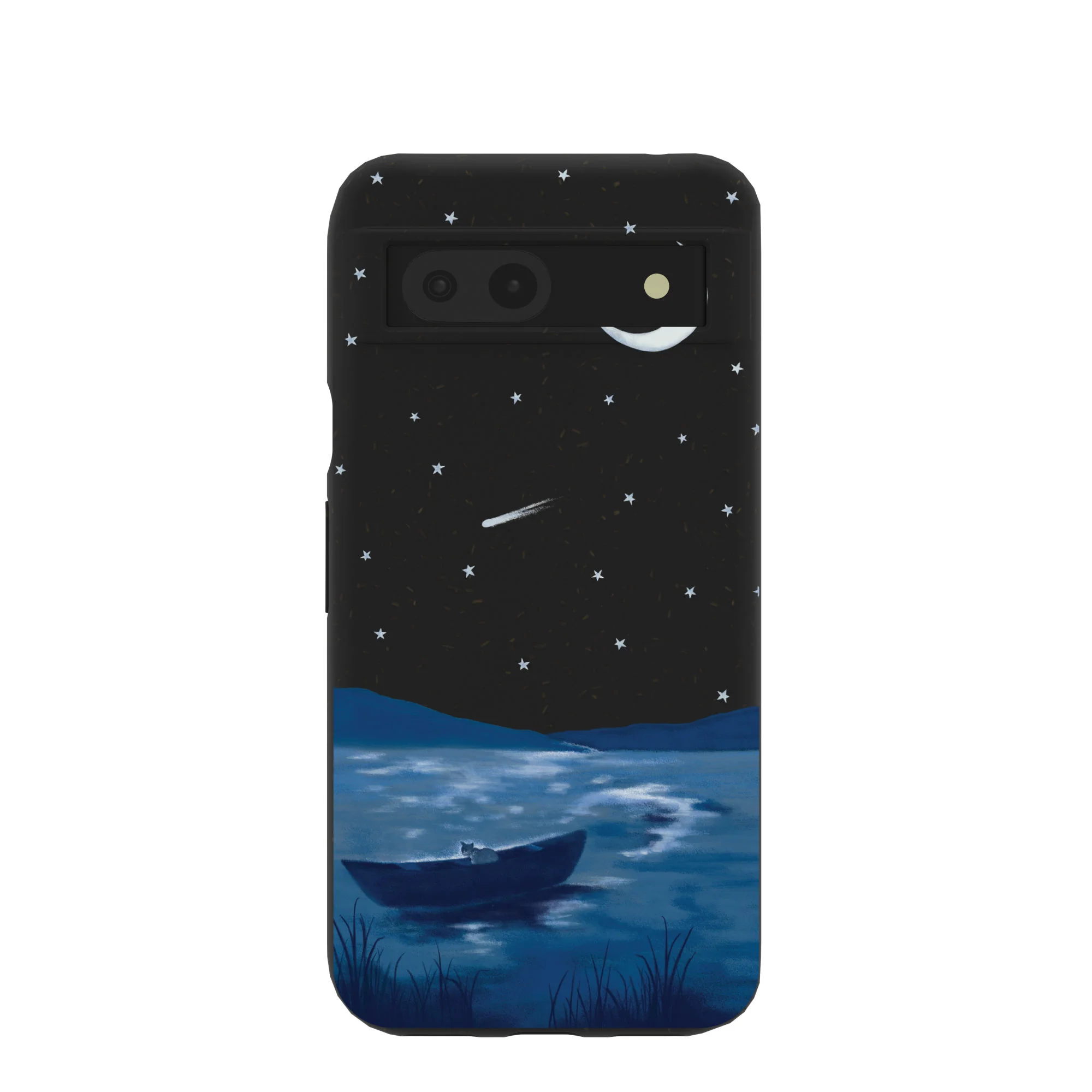 Black Moonlight Lake Google Pixel 8a Case