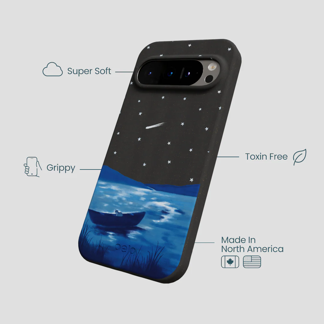 Black Moonlight Lake Google Pixel 9/9 Pro Case - Image 4