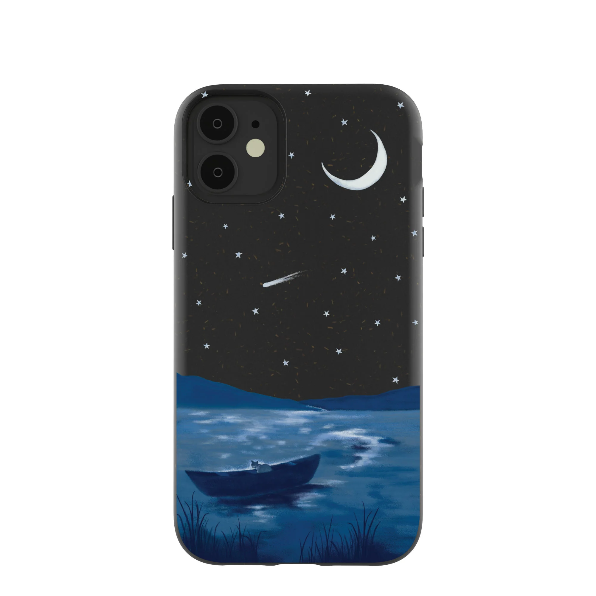 Black Moonlight Lake iPhone 11 Case