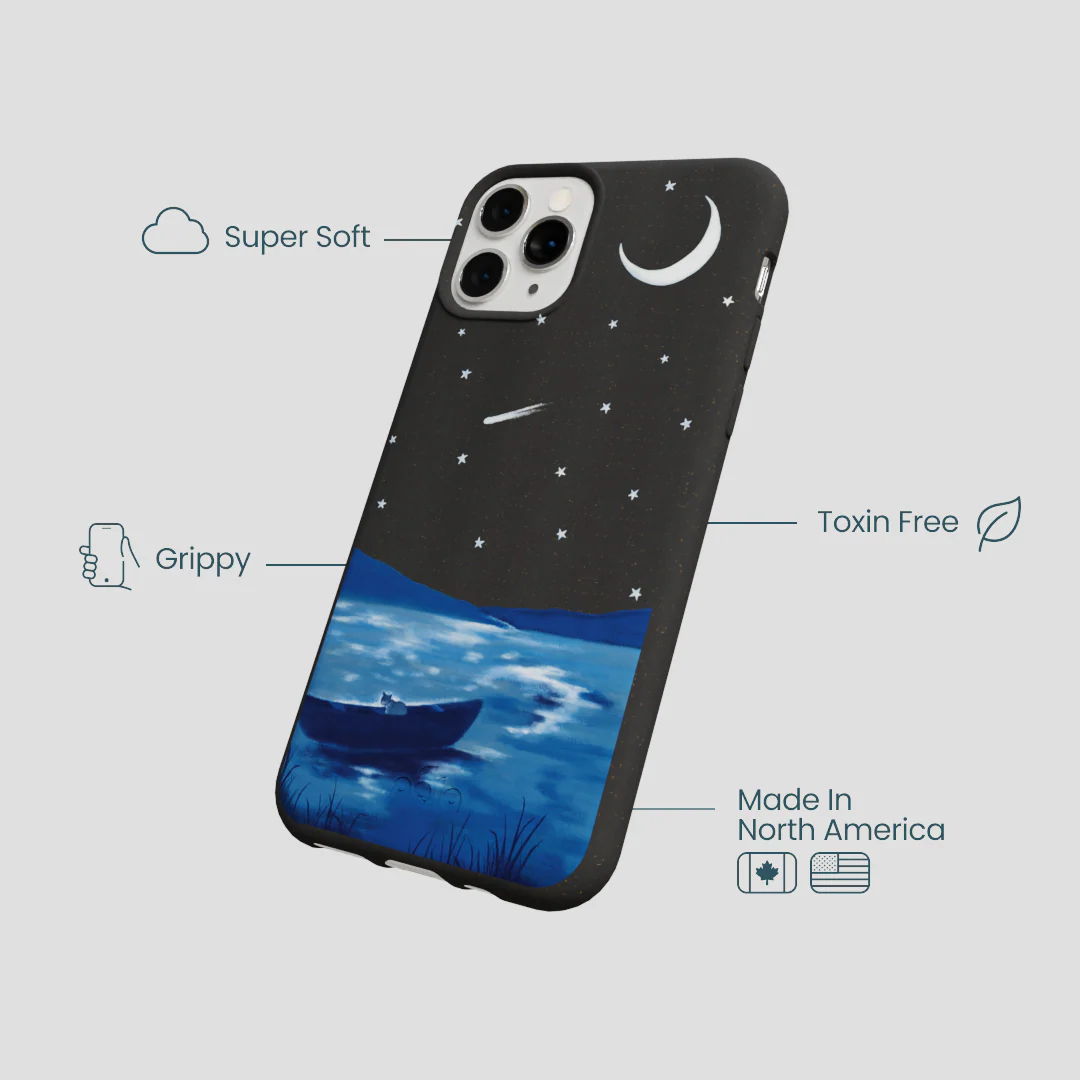 Black Moonlight Lake iPhone 11 Pro Case - Image 4