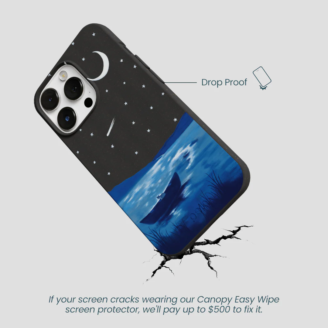 Black Moonlight Lake iPhone 13 Pro Max Case - Image 5