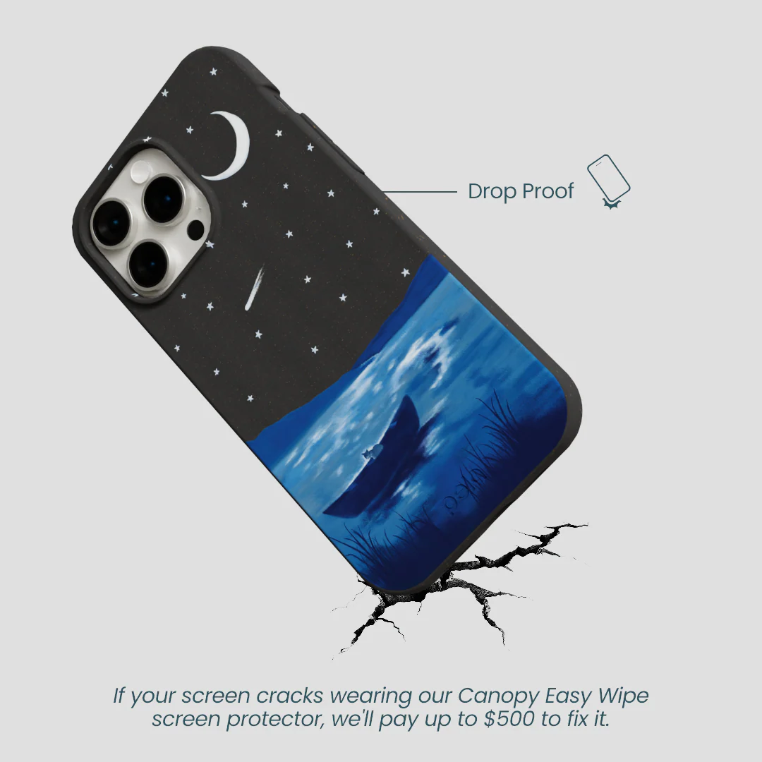 Black Moonlight Lake iPhone 15 Pro Max Case - Image 5