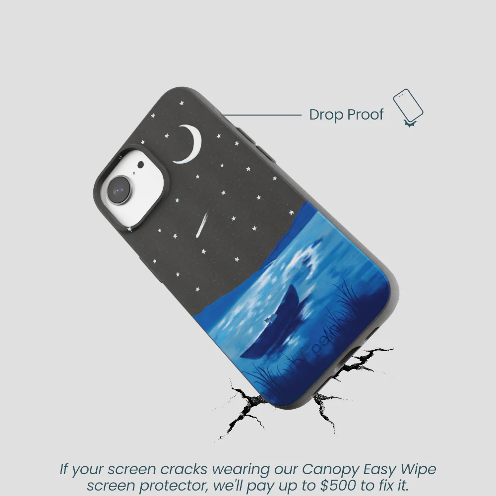 Black Moonlight Lake iPhone 16e/17e Case - Image 5