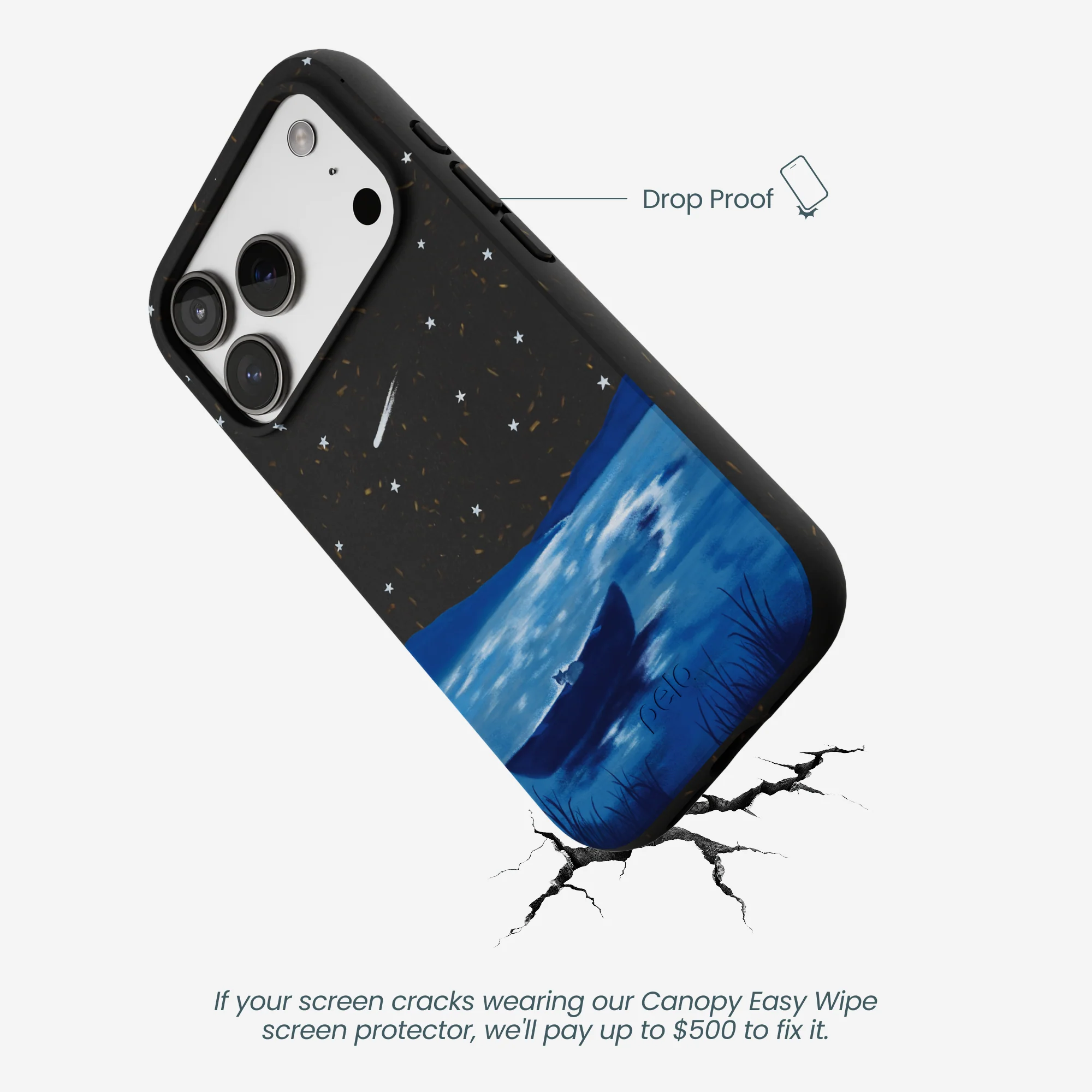Black Moonlight Lake iPhone 17 Pro Case - Image 5