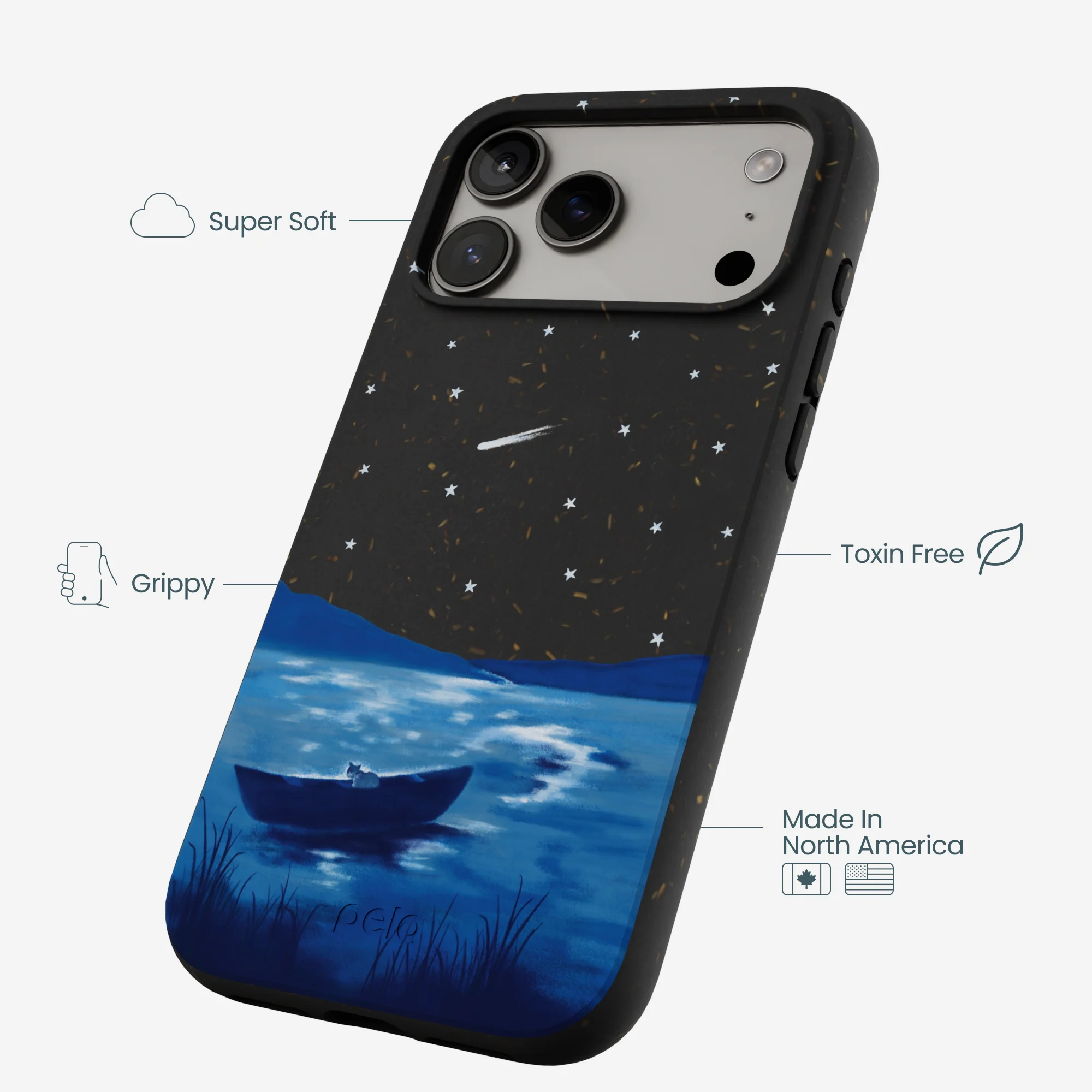Black Moonlight Lake iPhone 17 Pro Max Case - Image 4