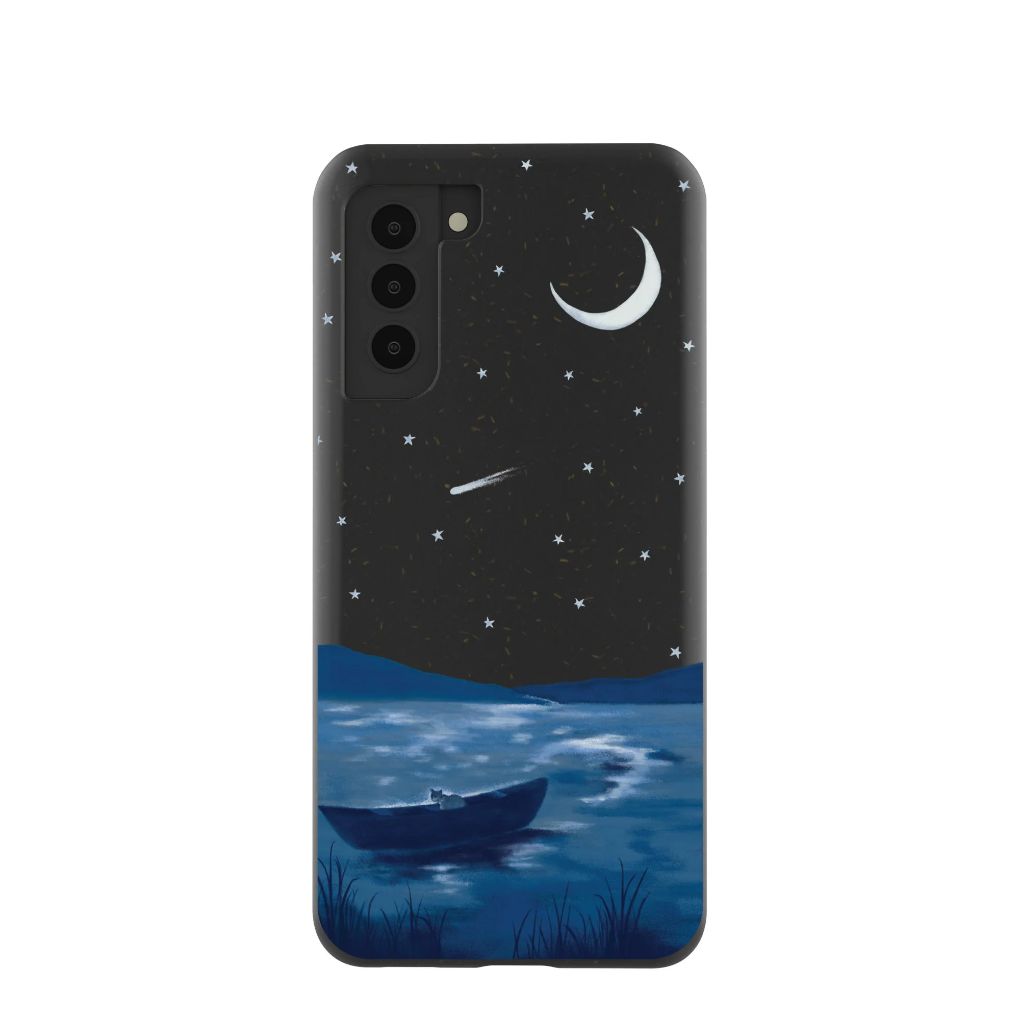 Black Moonlight Lake Samsung Galaxy S21 Case