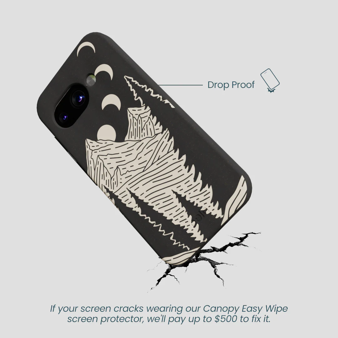 Black Moonlight Peaks Google Pixel 9a Case - Image 5